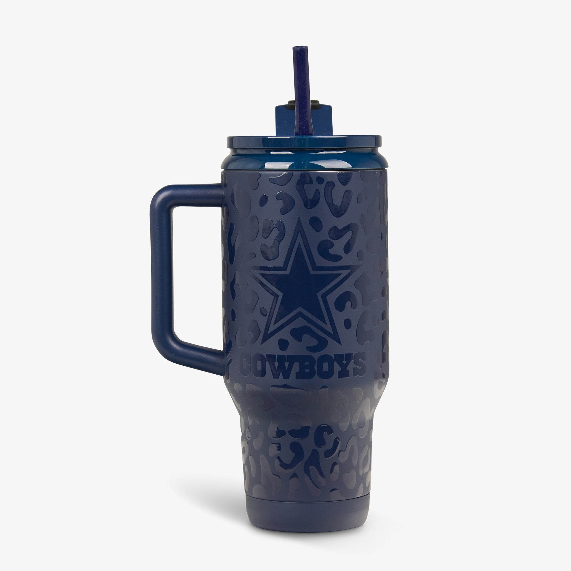NFL 32 Oz Leopard Flip ‘n’ Sip Travel Mug S6 - Cowboys - Product View
