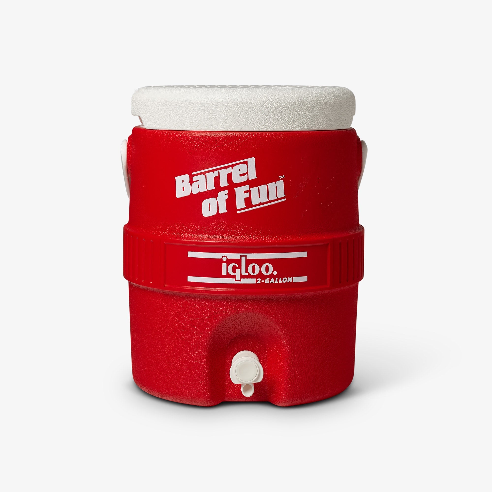 Retro Barrel of Fun 2 Gallon Jug D9 - Red - Product View