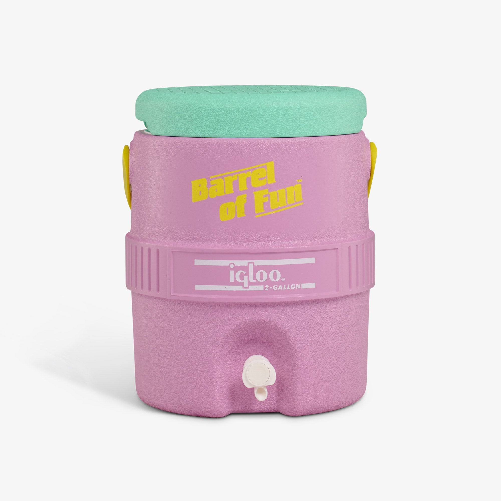 Retro Barrel of Fun 2 Gallon Jug D9 - Tea Rose - Front View