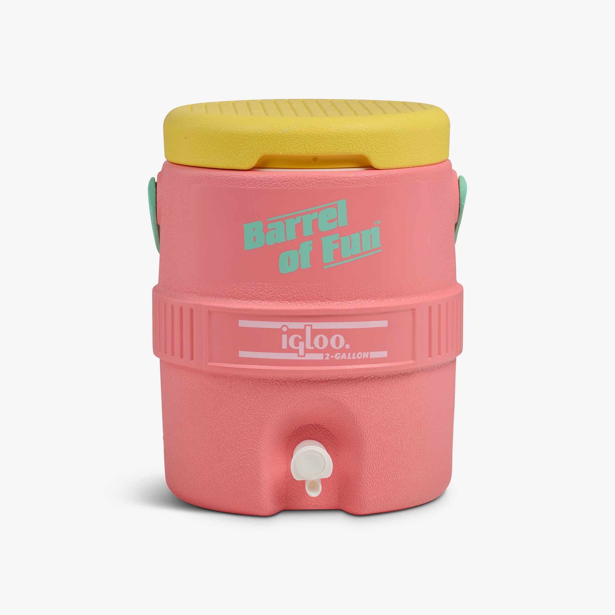 Retro Barrel of Fun 2 Gallon Jug D9 - Flamingo - Front View