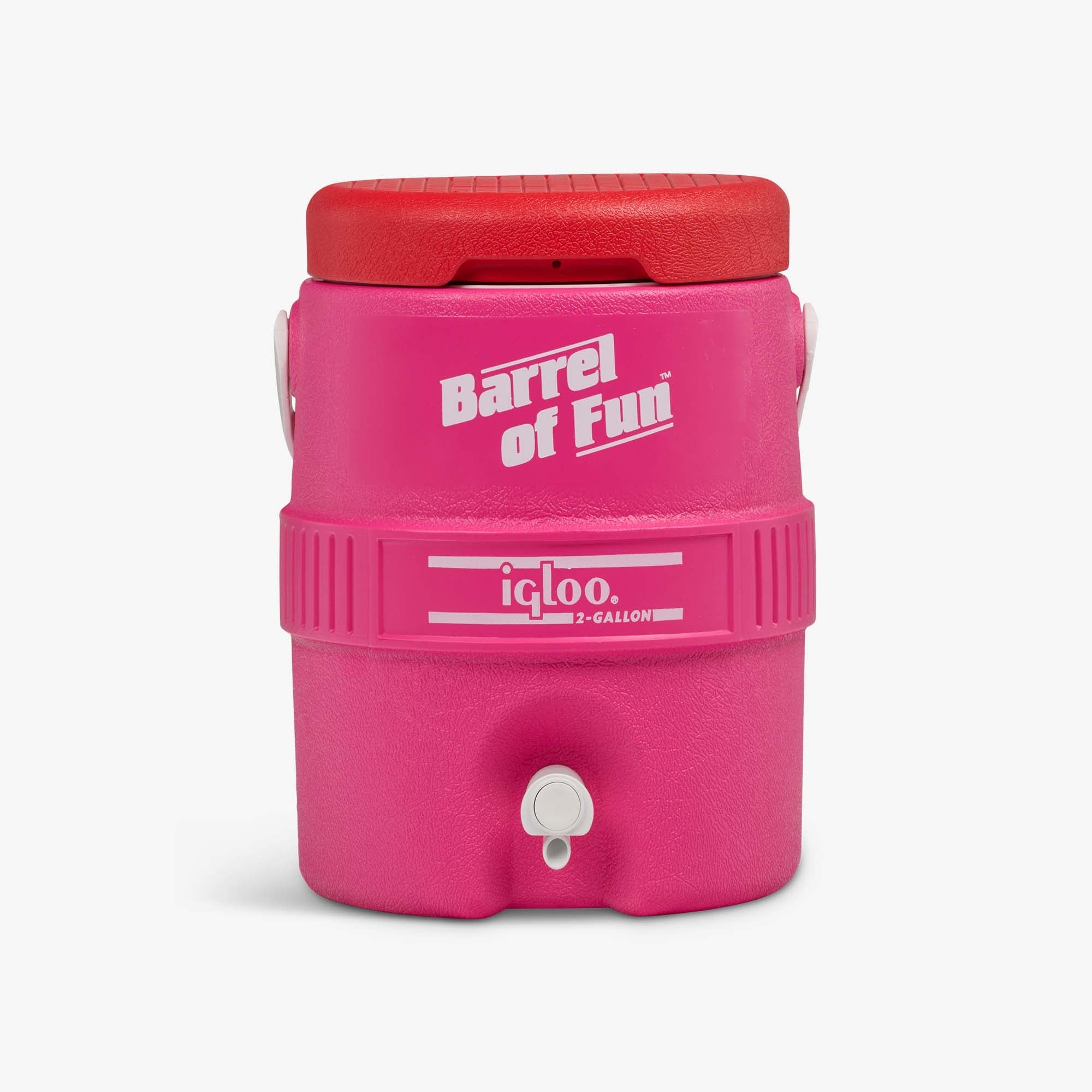 Retro Barrel of Fun 2 Gallon Jug D9 - Tutti Frutti - Front View