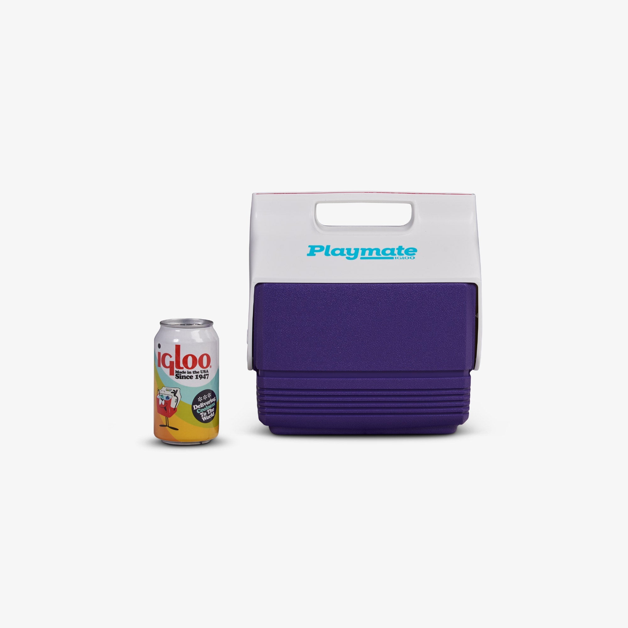 Retro Playmate Mini 4 Qt Cooler F7 - Purple - Product View