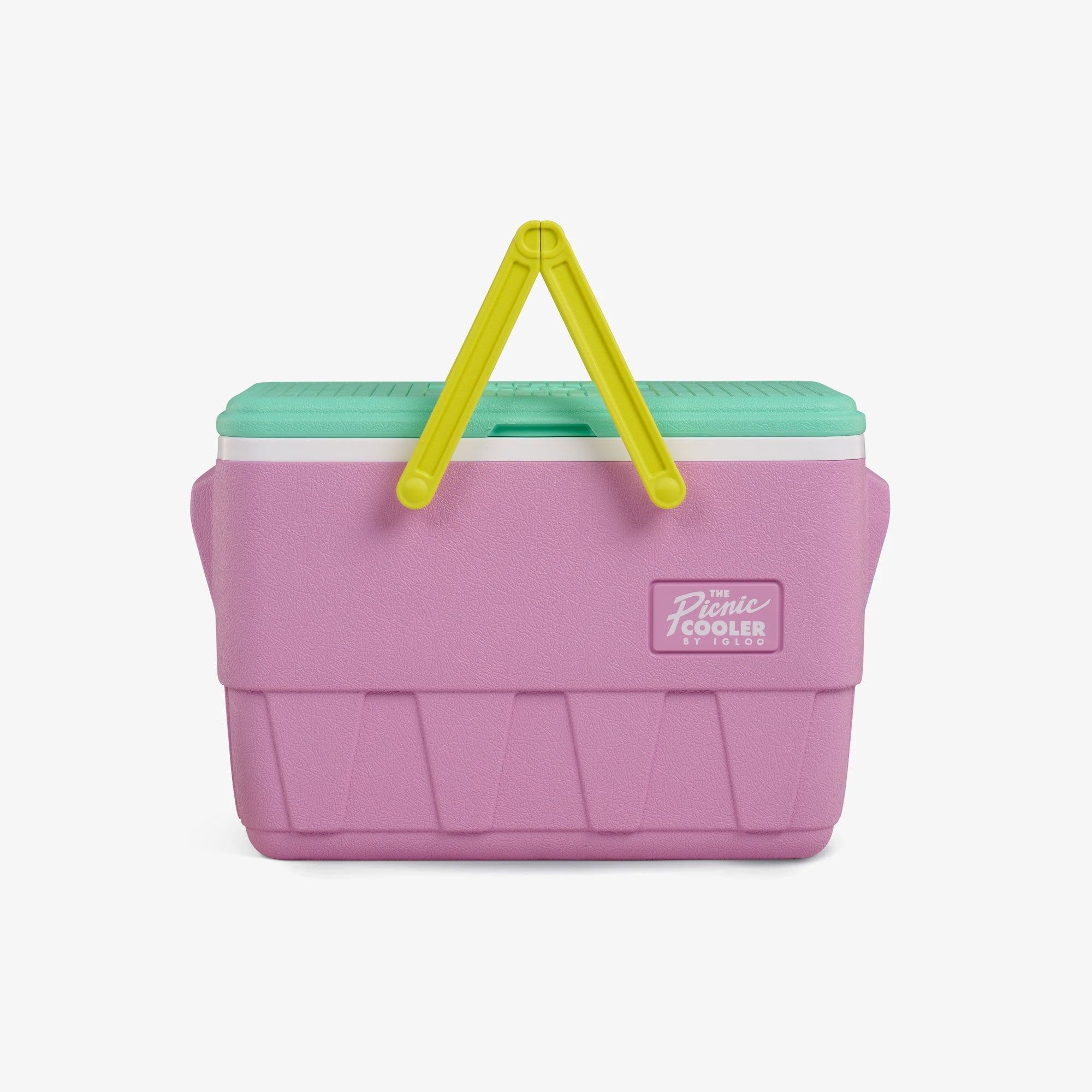 Retro Picnic Basket 25 Qt Cooler B3 - Tea Rose - Strap View