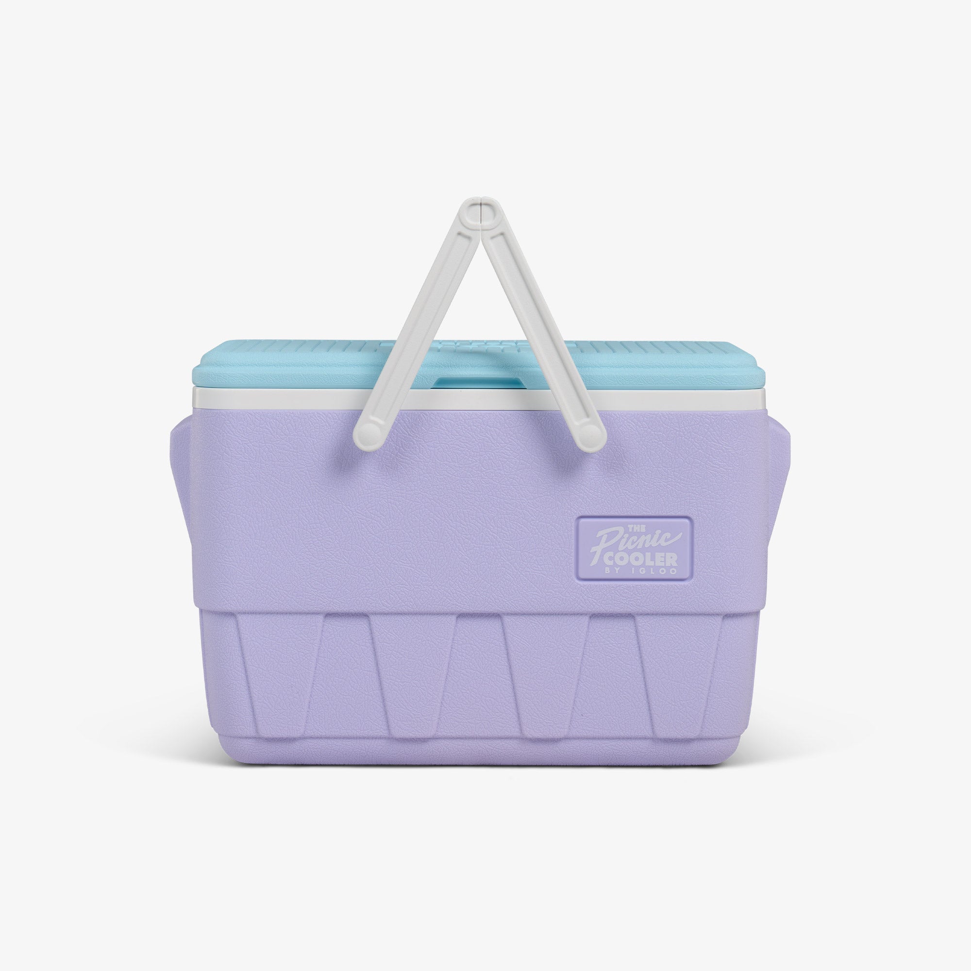 Retro Picnic Basket 25 Qt Cooler B3 - Lilac - Strap View