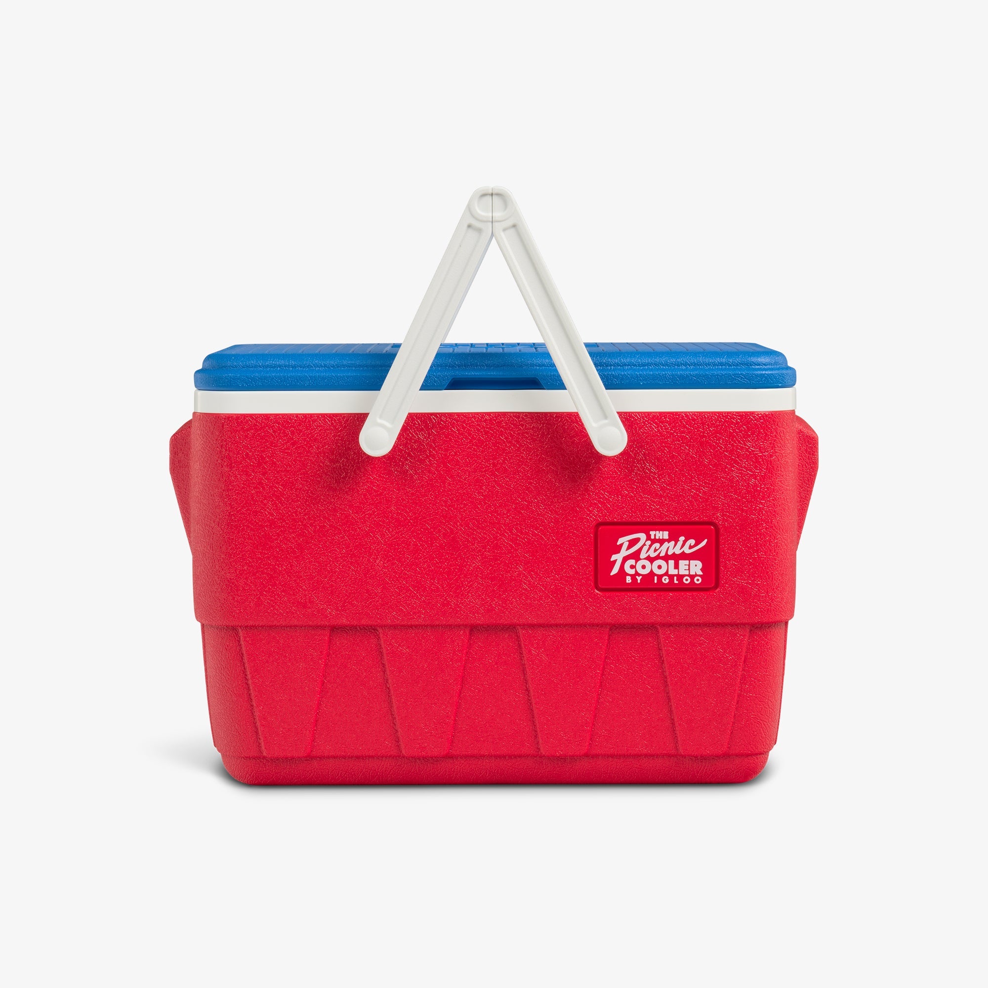 Retro Picnic Basket 25 Qt Cooler B3 - Americana - Strap View