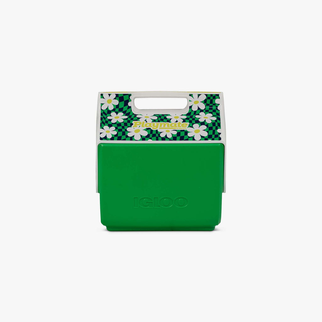 Retro Little Playmate 7 Qt Cooler T5 - Psychedelic Daisy - Front View