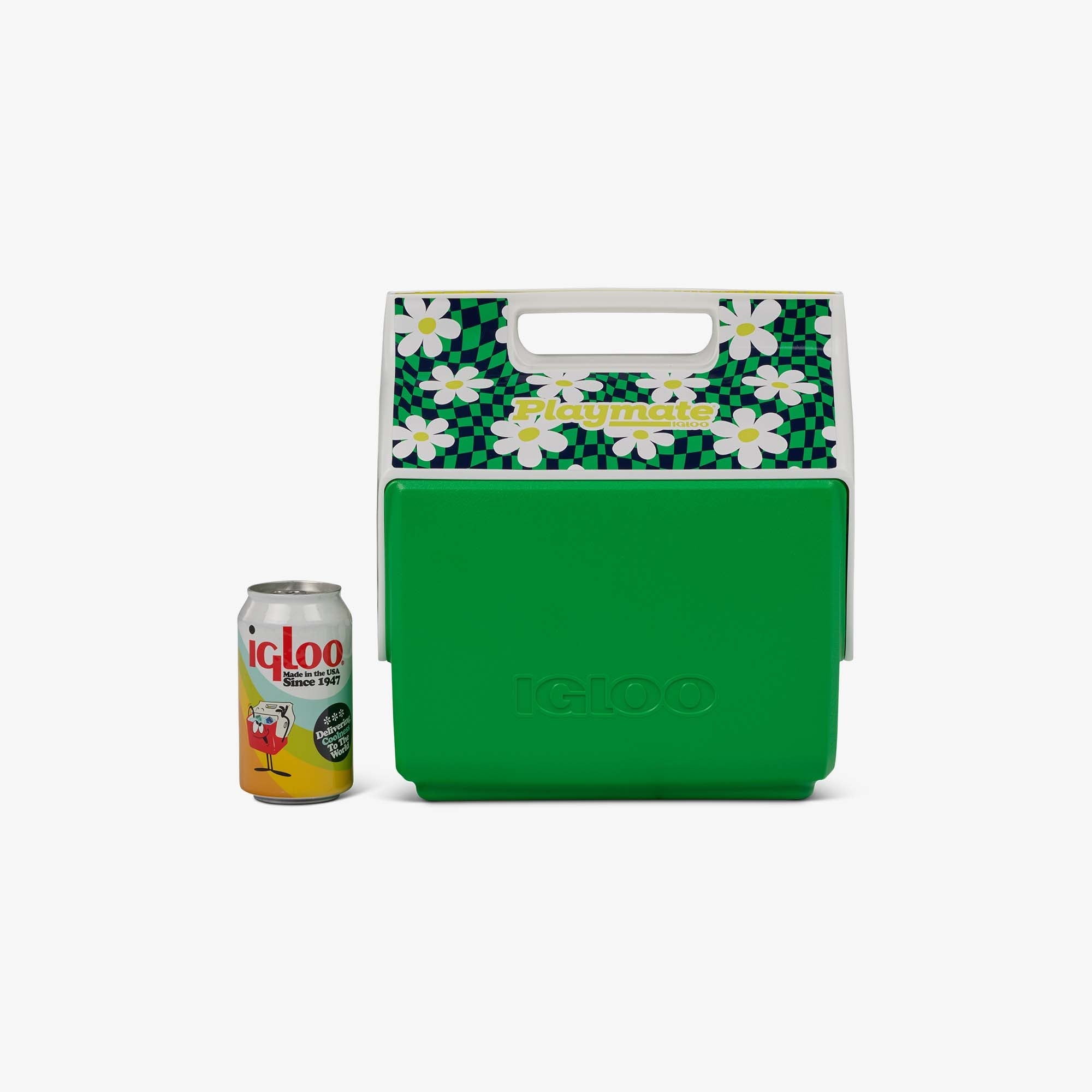 Retro Little Playmate 7 Qt Cooler T5 - Psychedelic Daisy - Size View