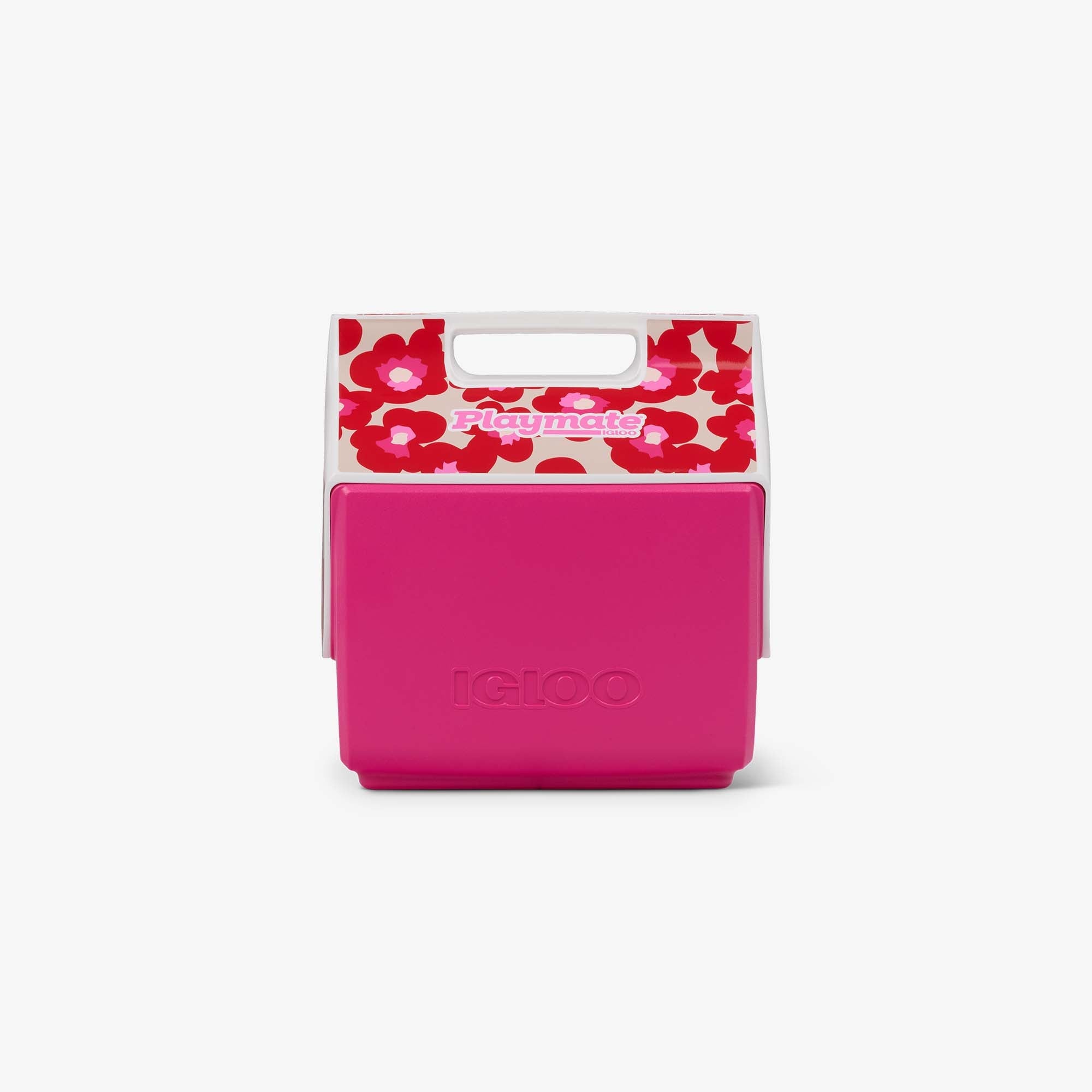 Retro Little Playmate 7 Qt Cooler T5 - Mod Floral - Front View