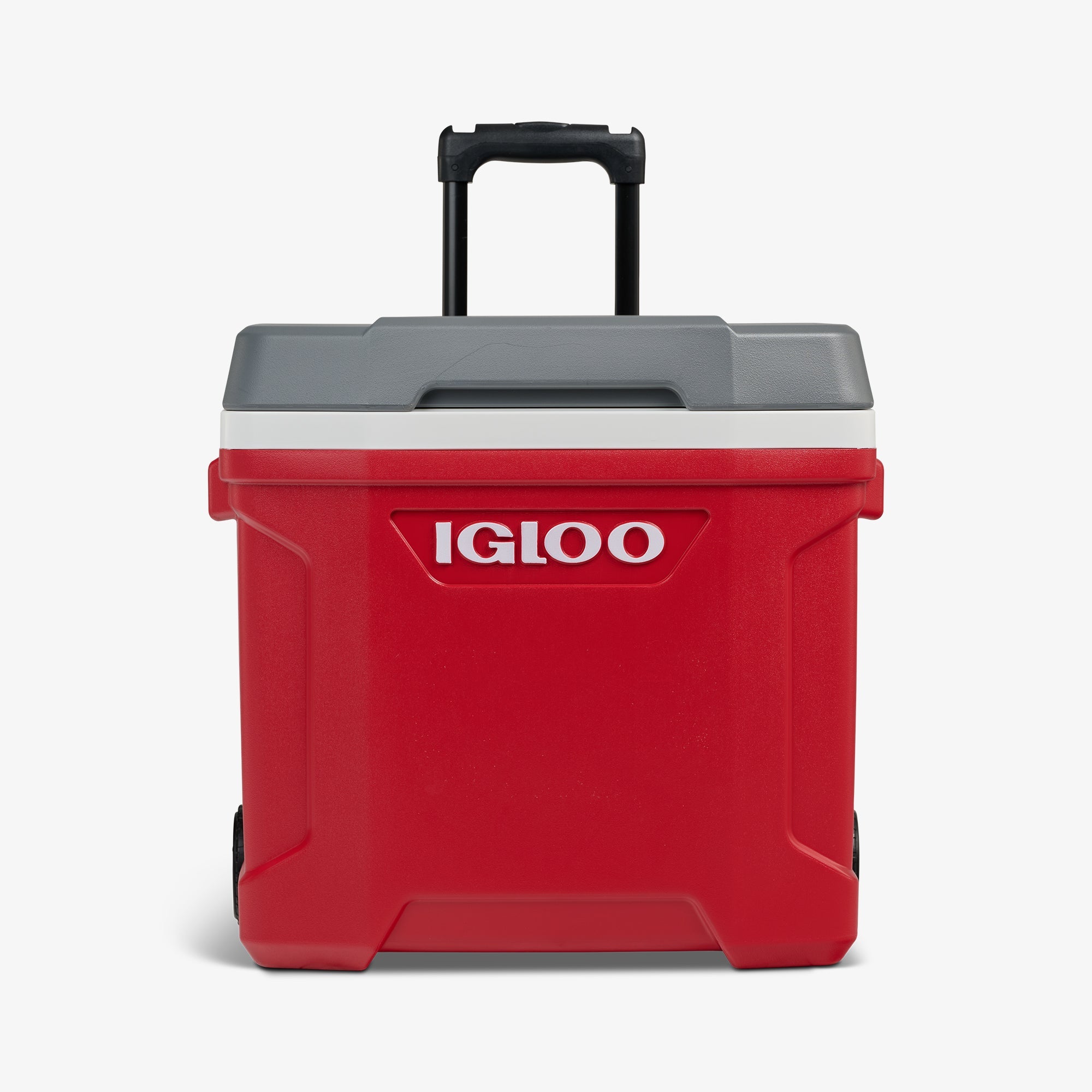 Latitude 30 Qt Roller Cooler B9 - Red - Strap View