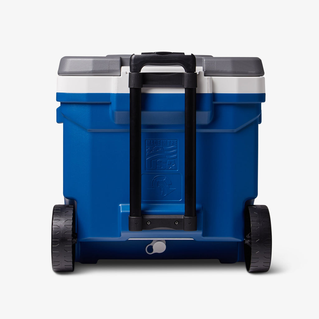Latitude 60 Qt Roller Cooler I4 - Blue - Back View