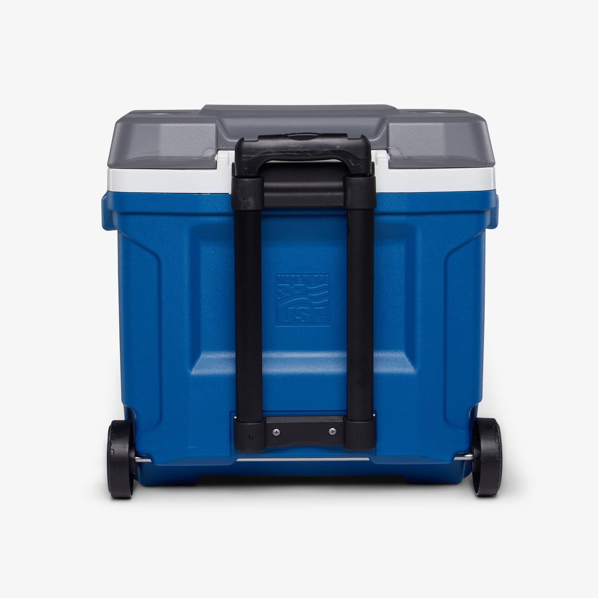 Latitude 30 Qt Roller Cooler B9 - Blue - Back View