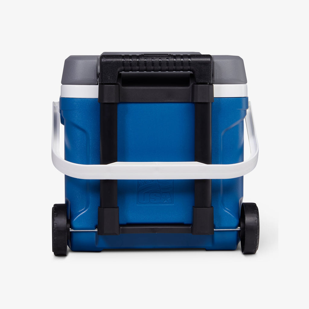 Latitude 16 Qt Roller Cooler R6 - Blue - Back View