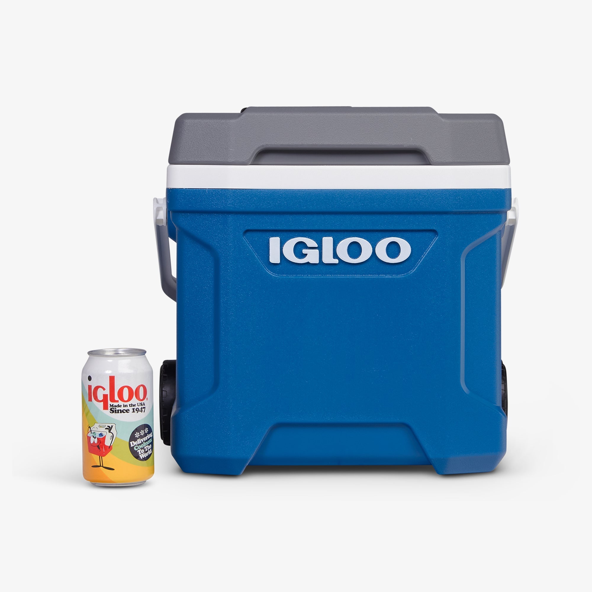 Latitude 16 Qt Roller Cooler R6 - Blue - Size View