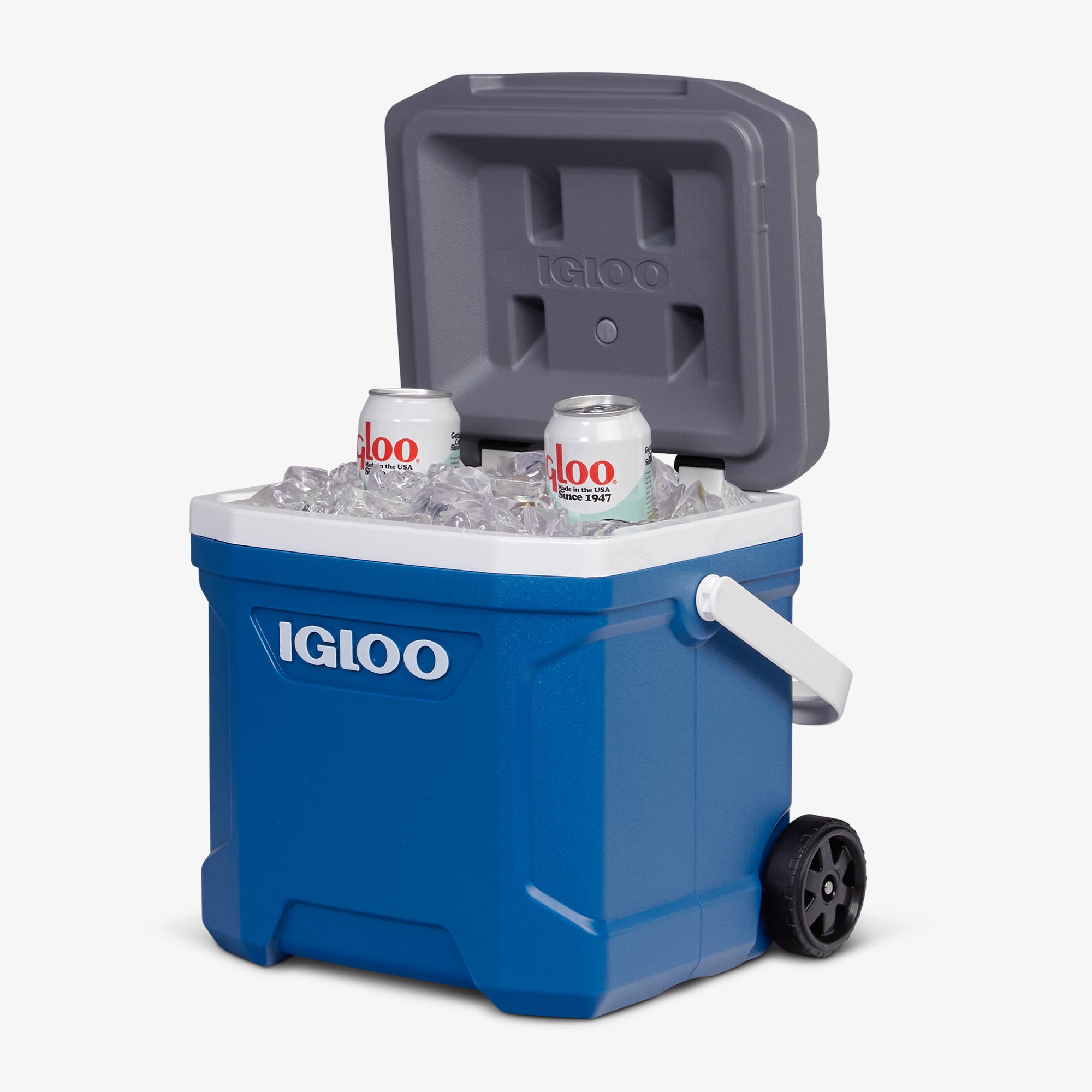 Latitude 16 Qt Roller Cooler R6 - Blue - Product View