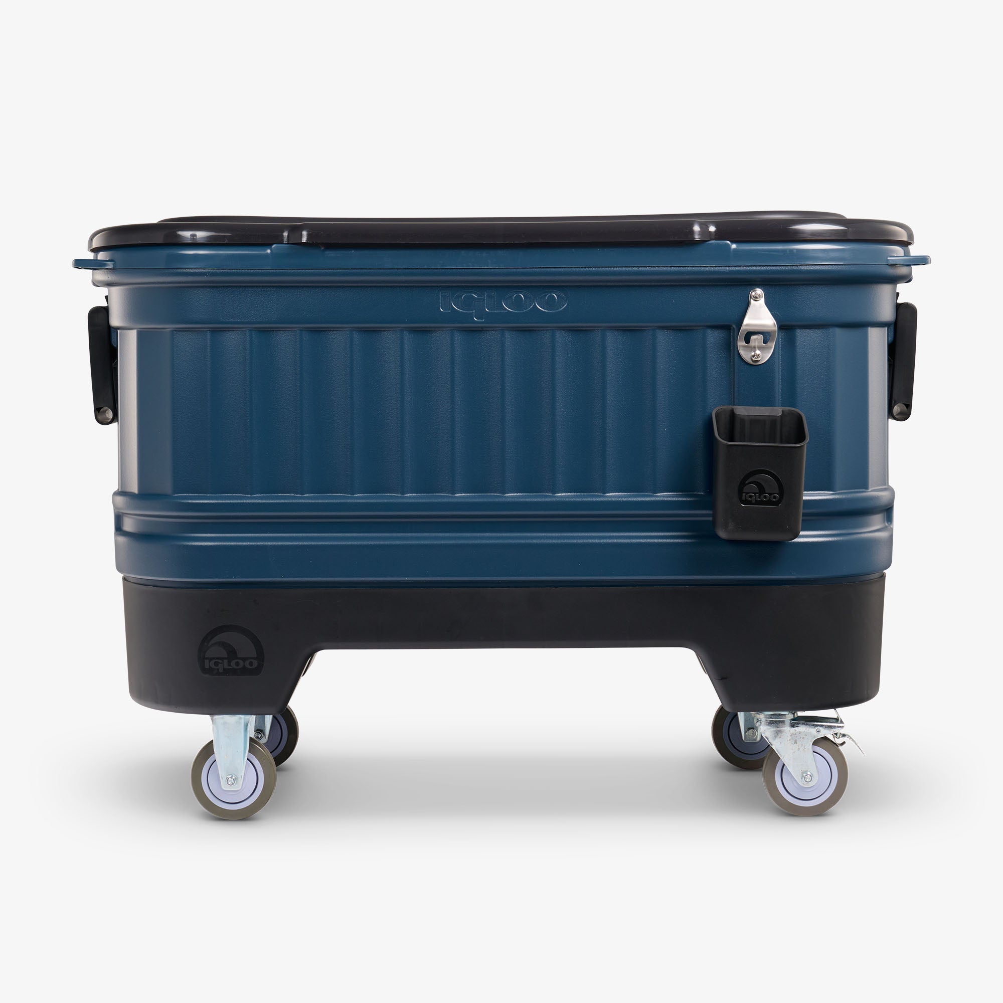 Party Bar 125 Qt Cooler M4 - Rugged Blue - Front View