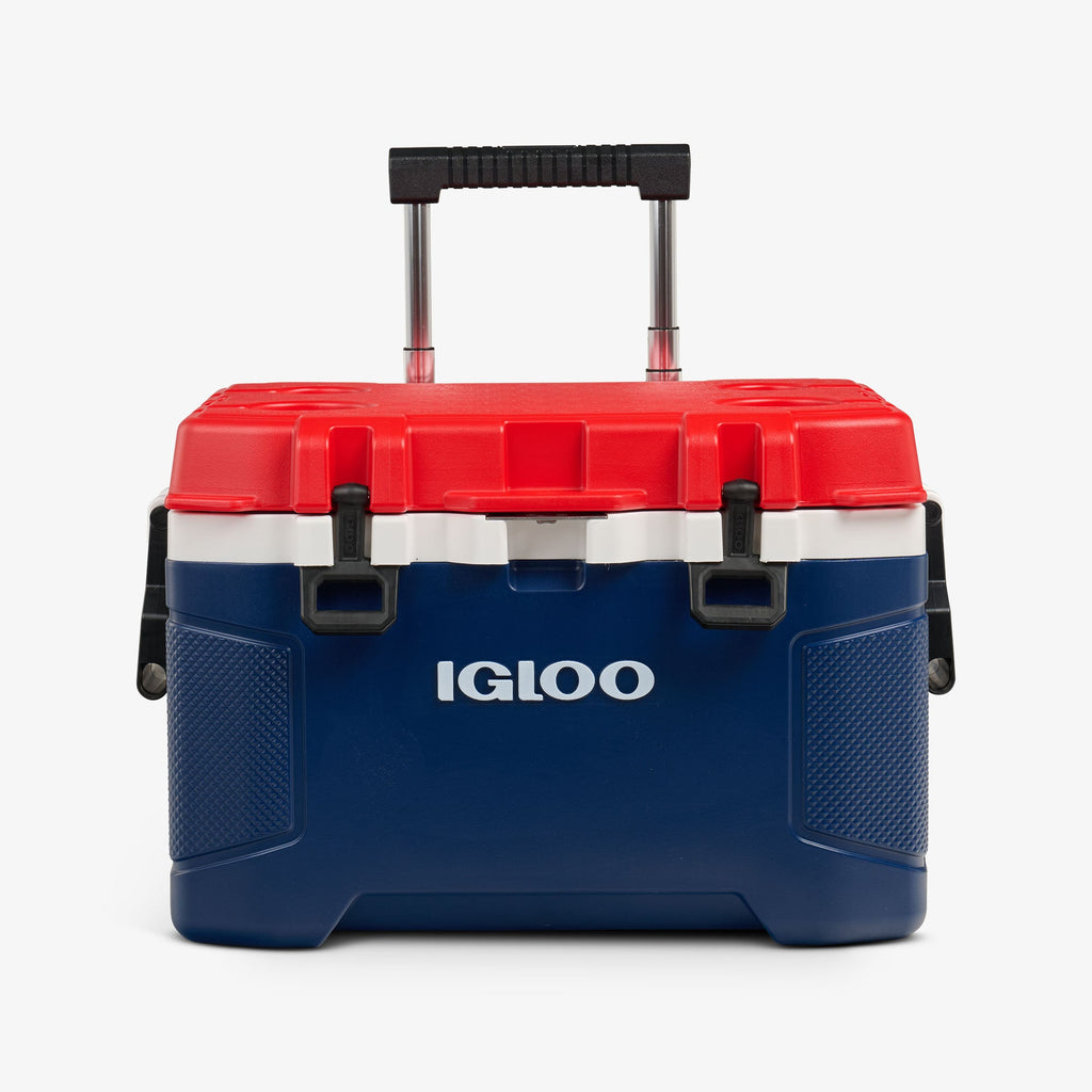 Trailmate® 52 Qt Roller Cooler X3 - Americana - Strap View