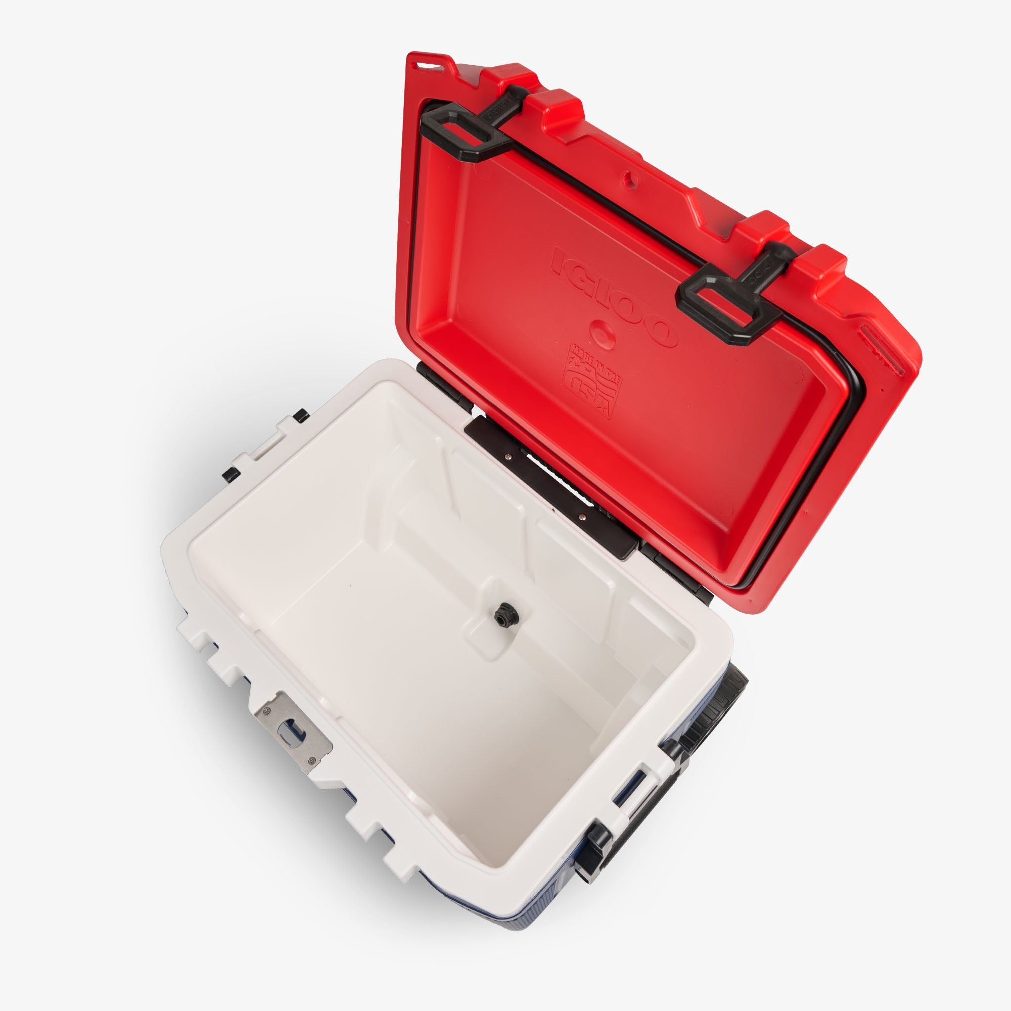 Trailmate® 52 Qt Roller Cooler X3 - Americana - Open View