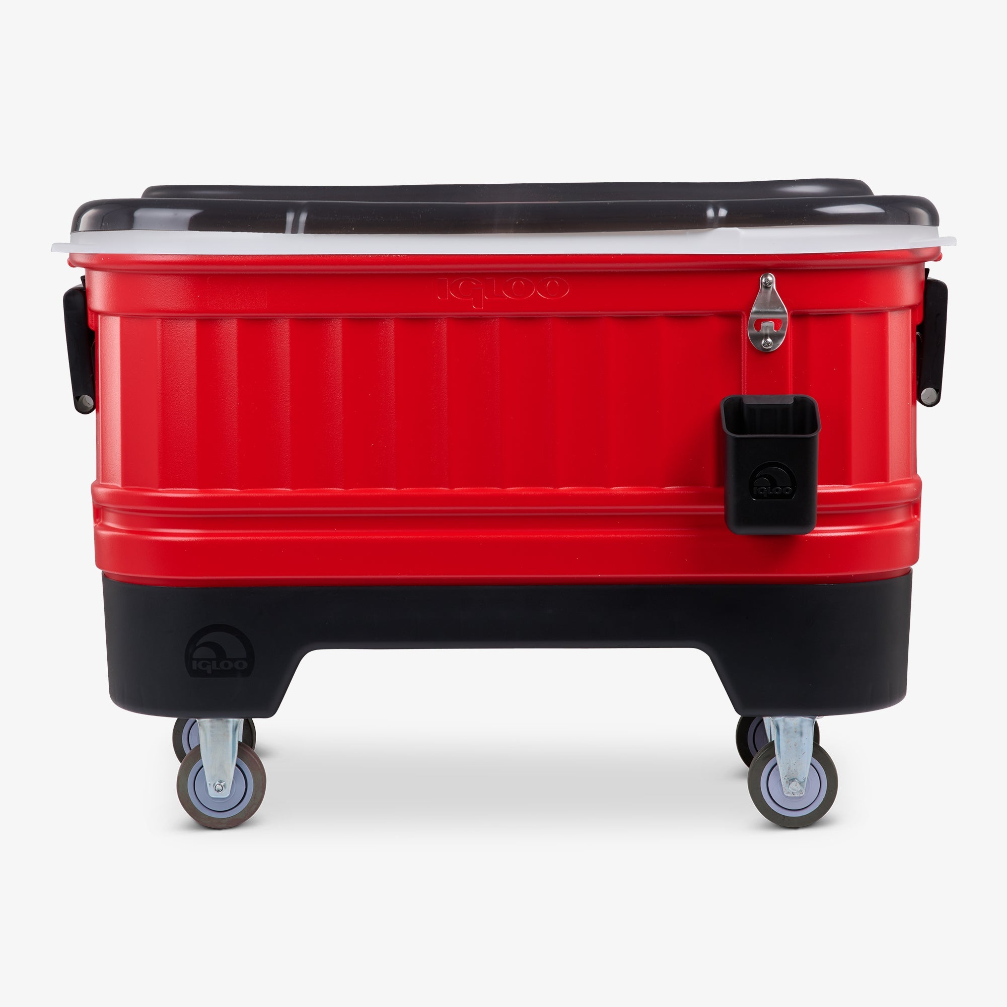 Party Bar 125 Qt Cooler M4 - Red Star - Front View