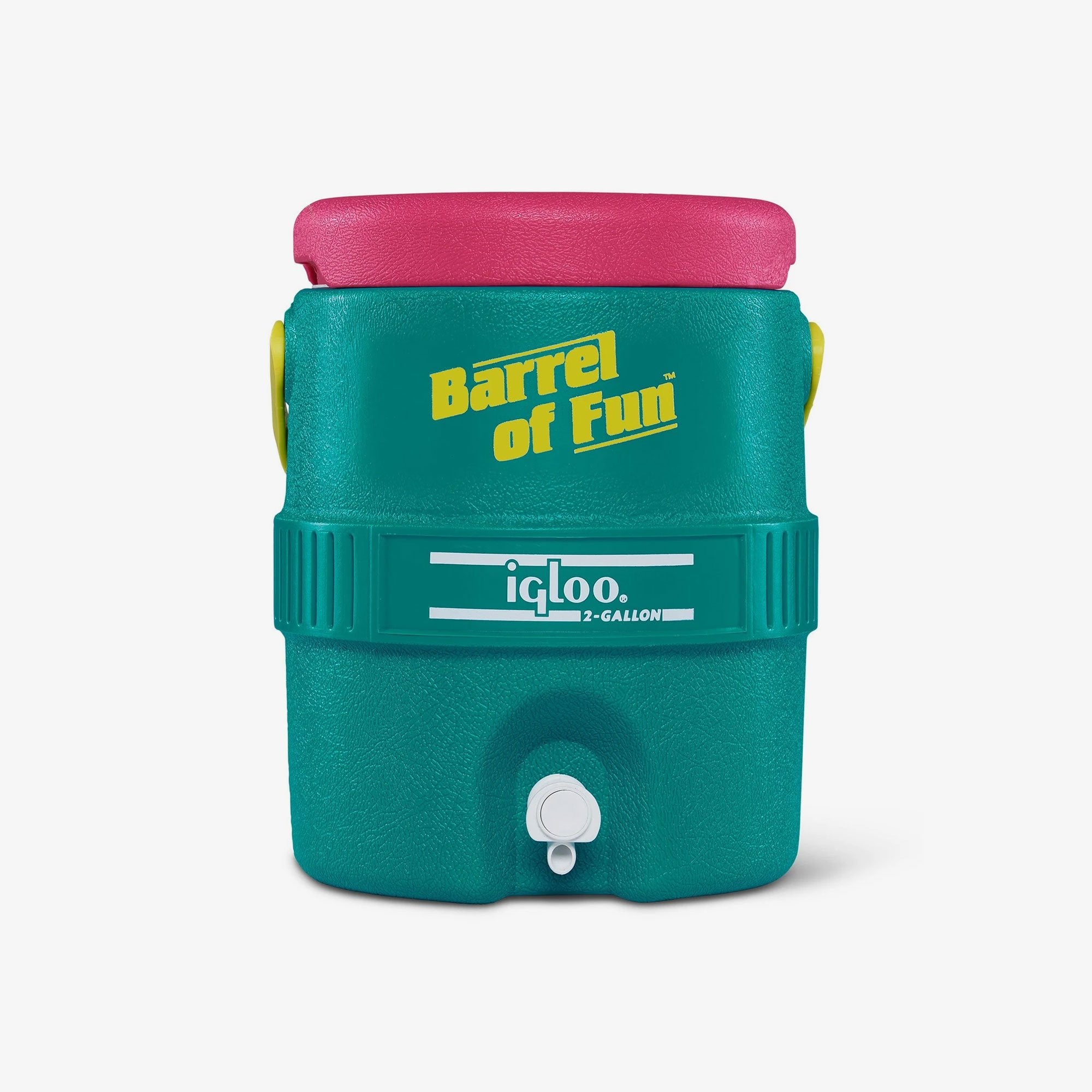Retro Barrel of Fun 2 Gallon Jug D9 - Jade - Product View