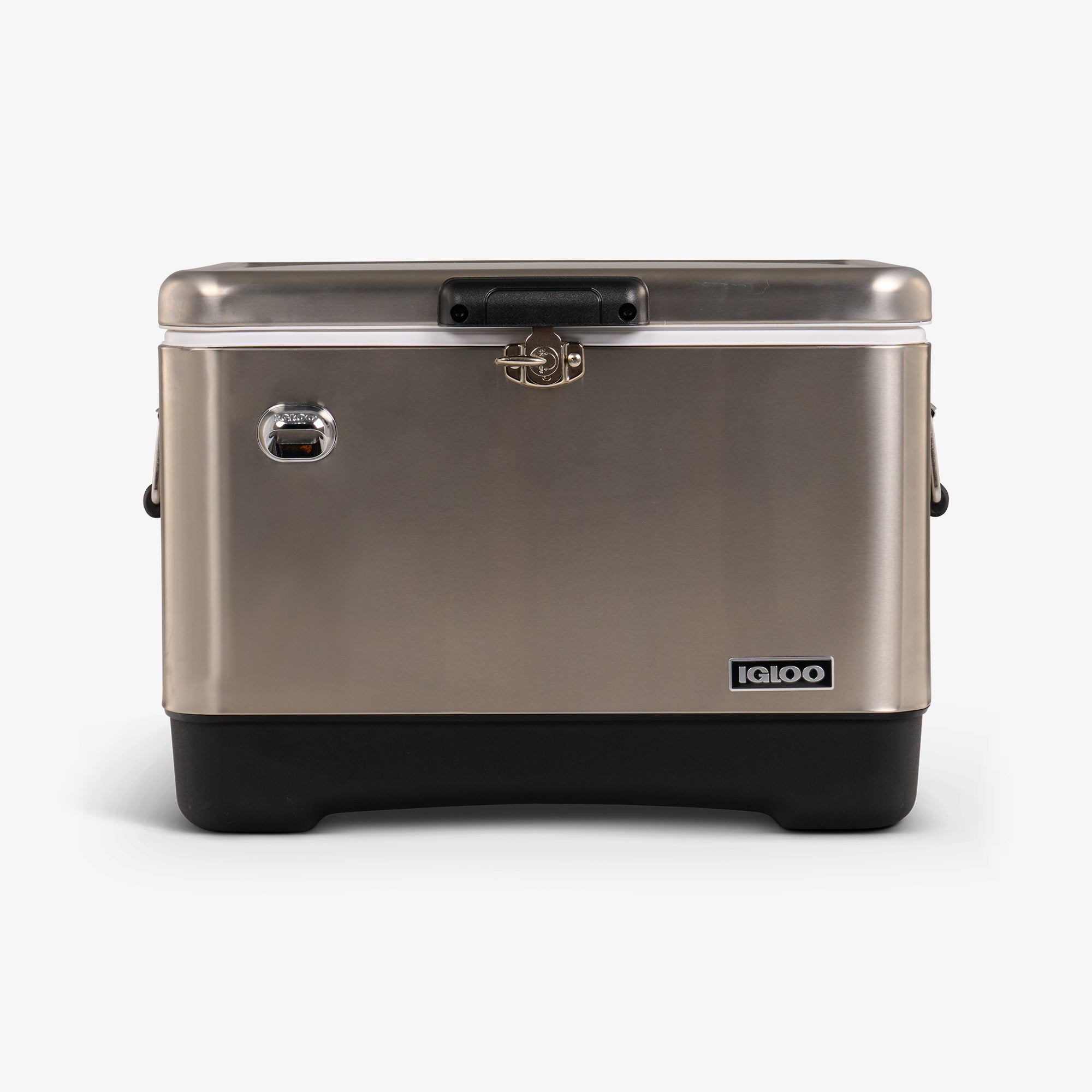 Legacy 54 Qt Cooler L8 - Stainless Steel - Front View