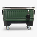 Party Bar 125 Qt Cooler M4 - Oil Green - Front View