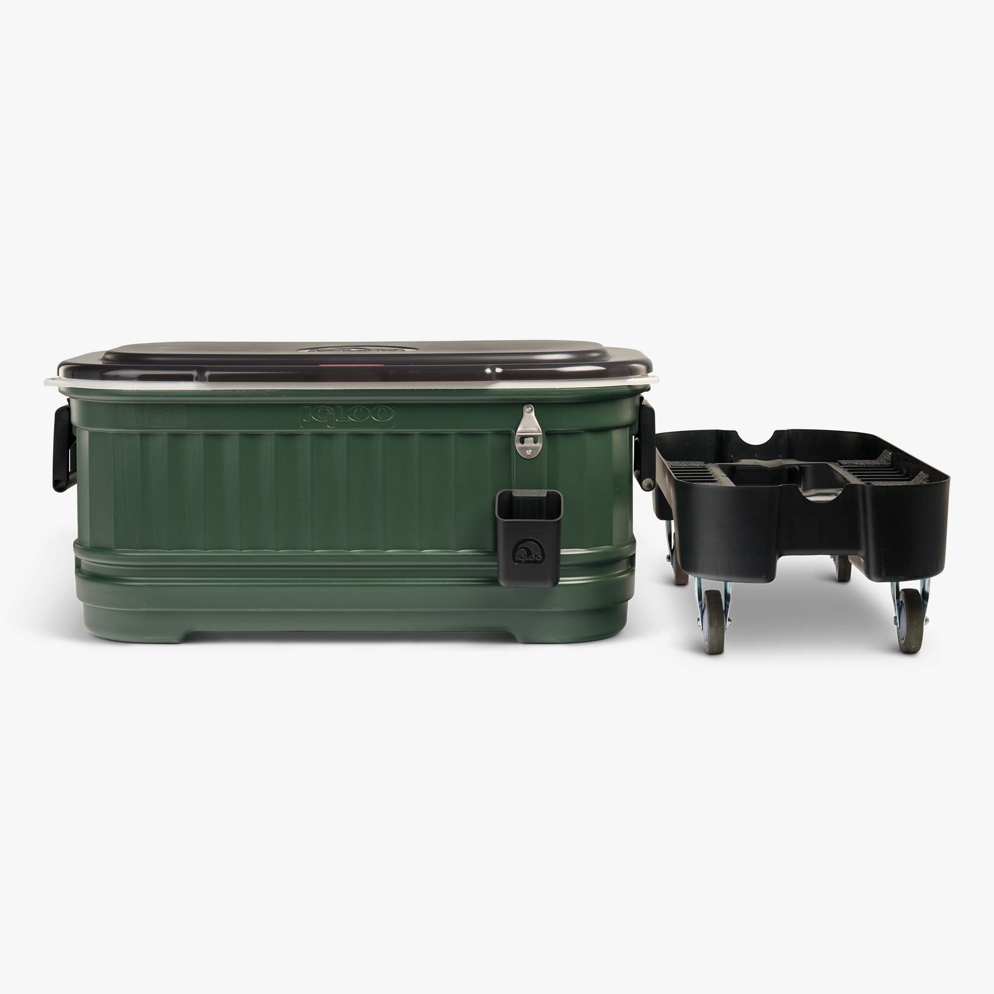 Party Bar 125 Qt Cooler M4 - Oil Green - Strap View