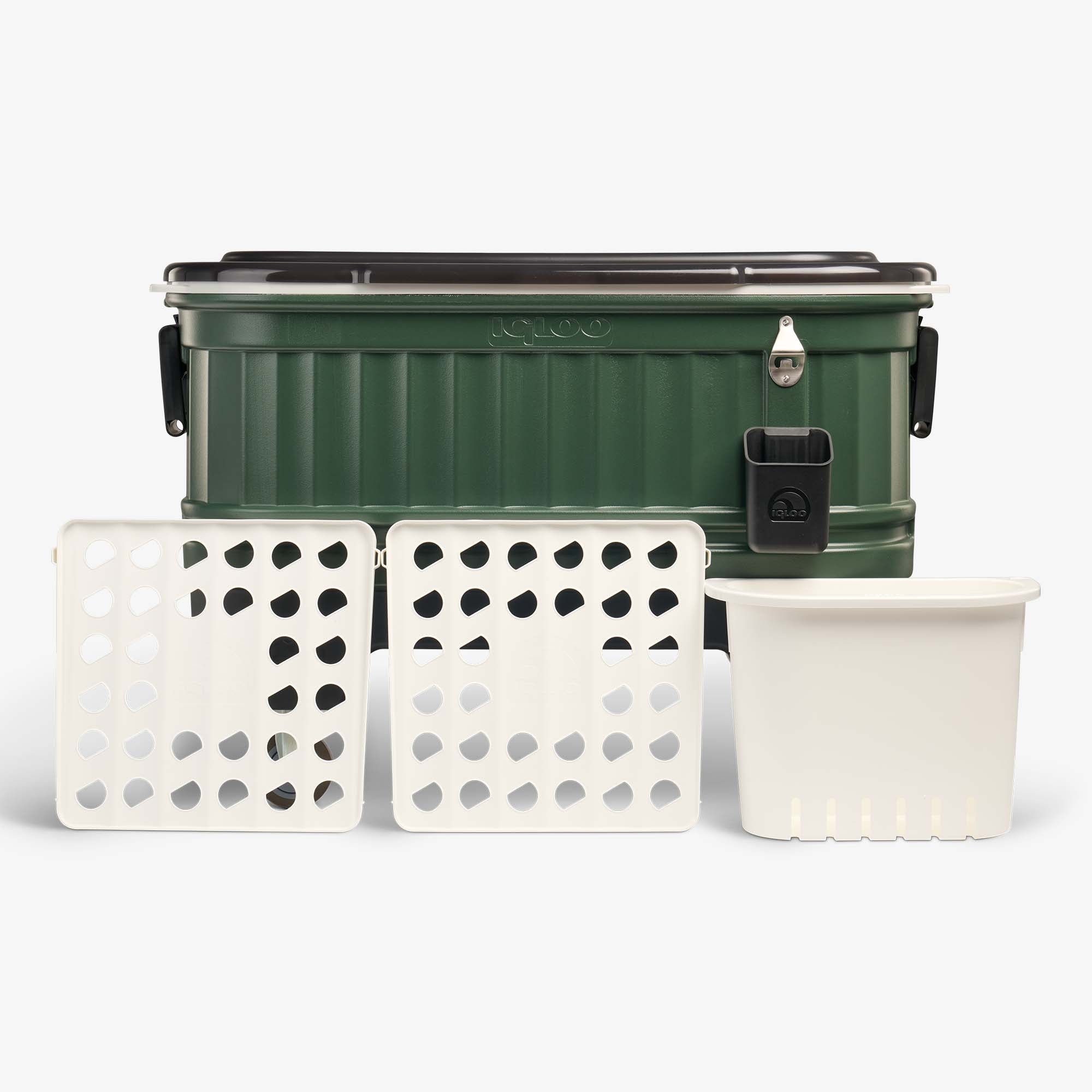 Party Bar 125 Qt Cooler M4 - Oil Green - Product View