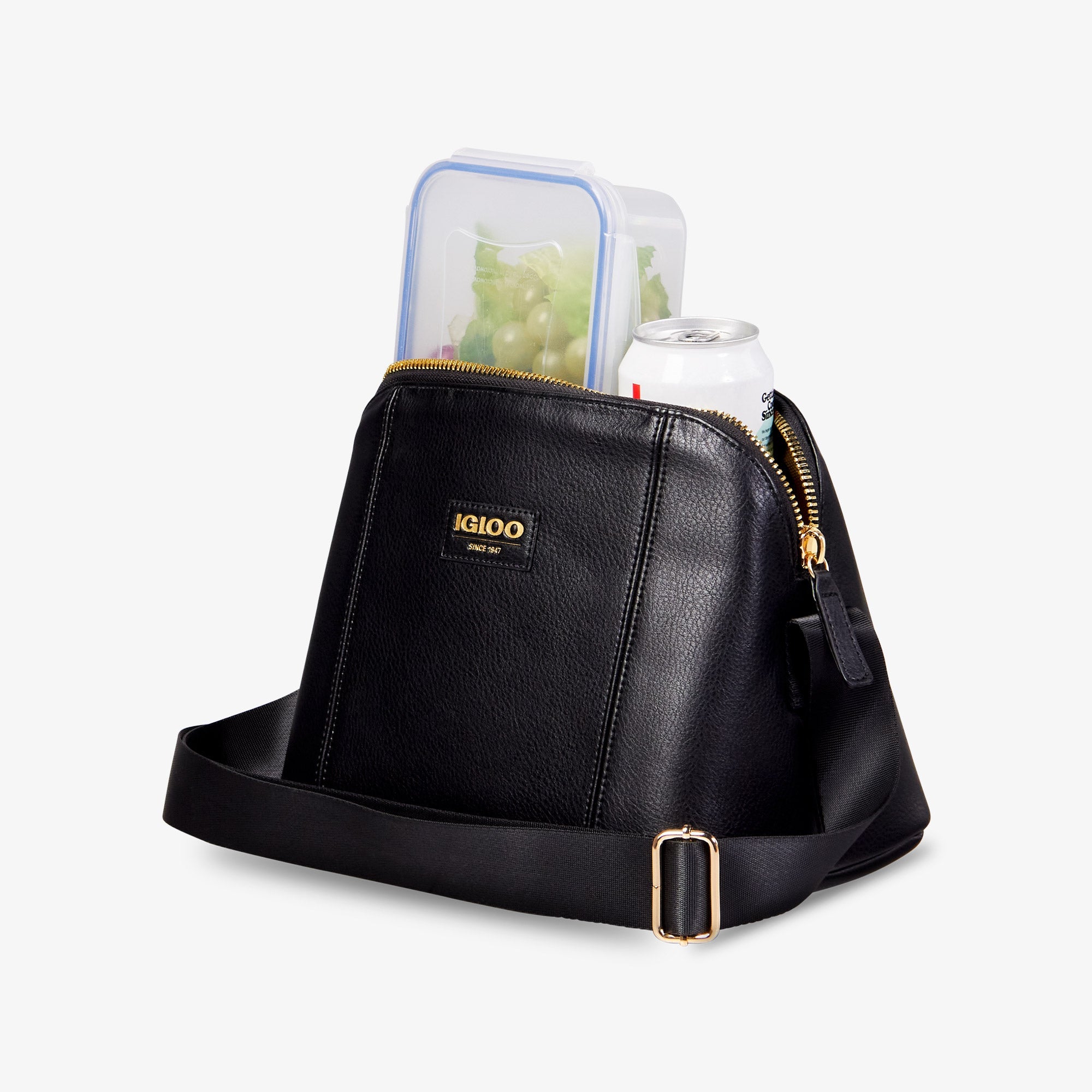 Igloo Luxe® Crossbody Cooler Bag T4 - Black - Product View