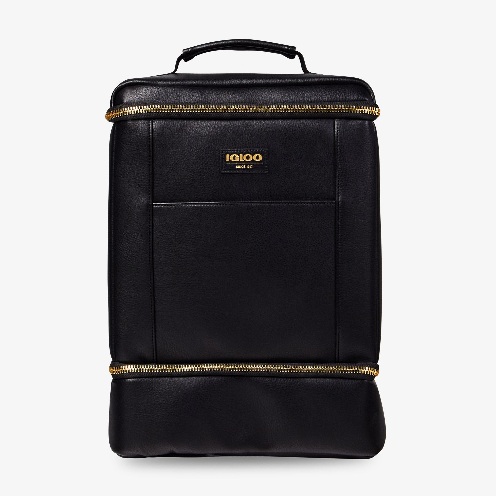 Igloo Luxe® Dual Compartment Backpack X6 - Black - Front View
