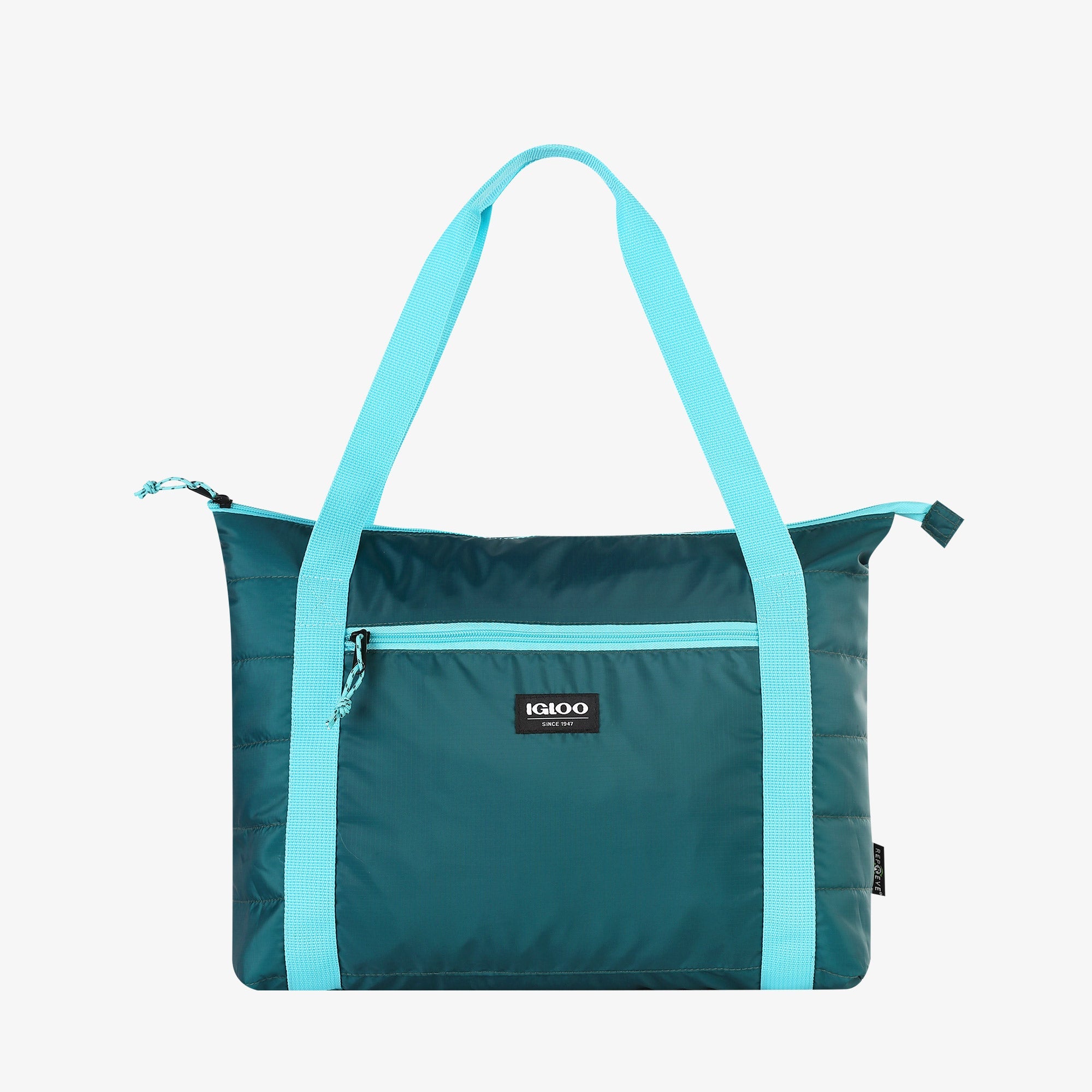 Packable Puffer 20-Can Cooler Bag A8 - Teal - Product View
