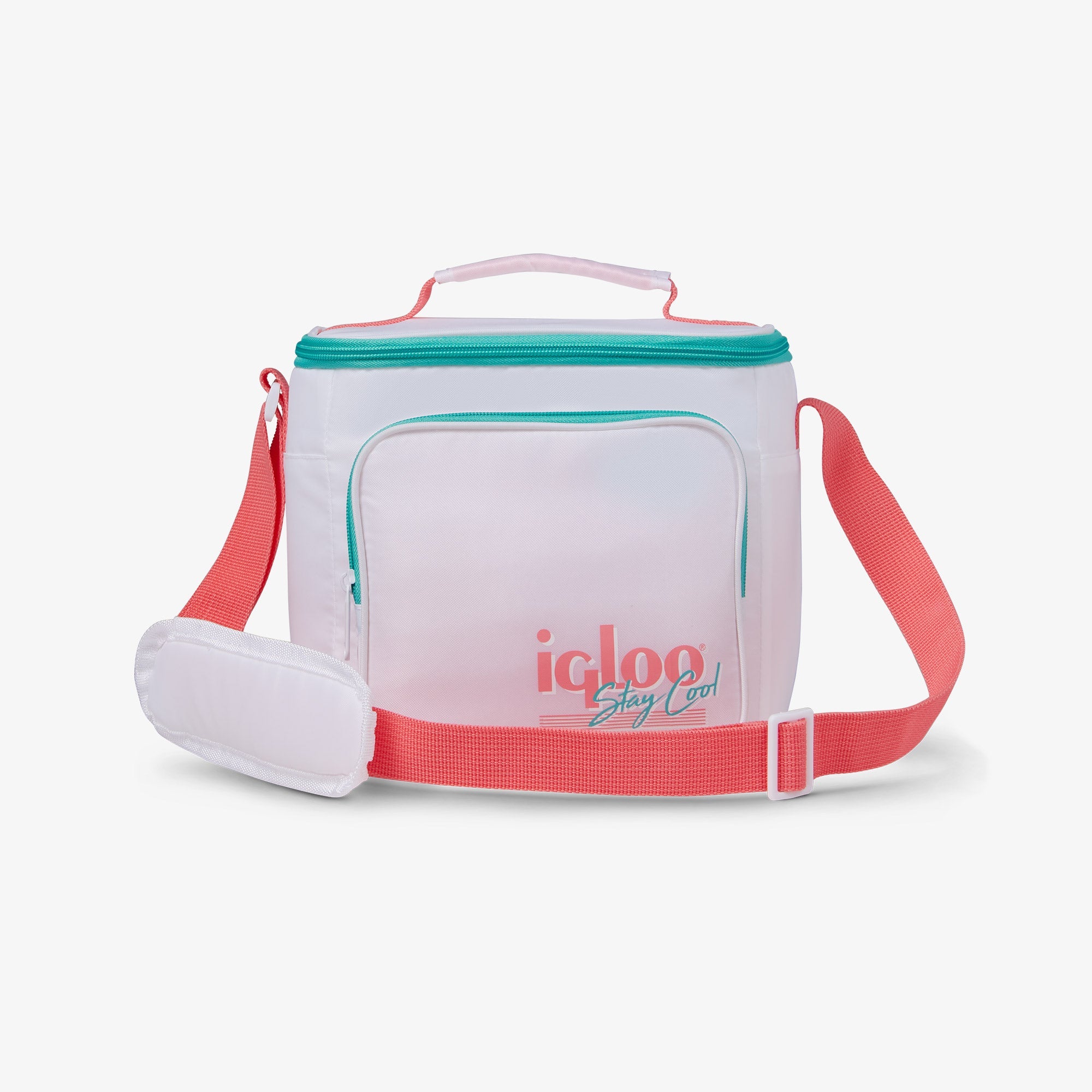 Retro Square Lunch Bag Y0 - White - Product View