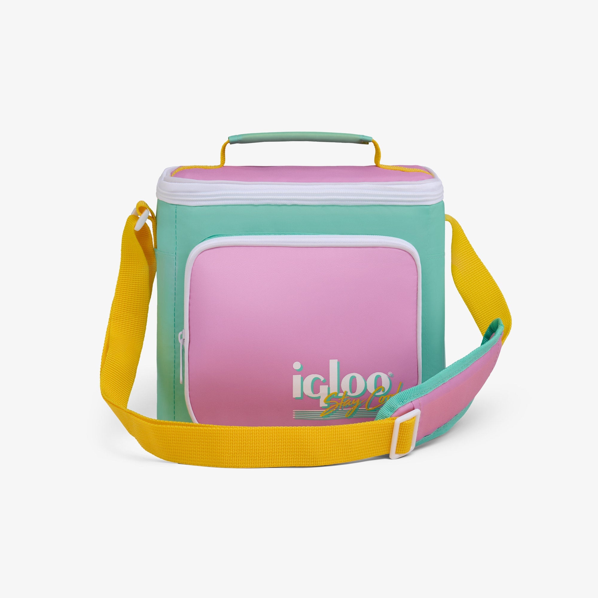 Retro Square Lunch Bag Y0 - Tea Rose - Front View