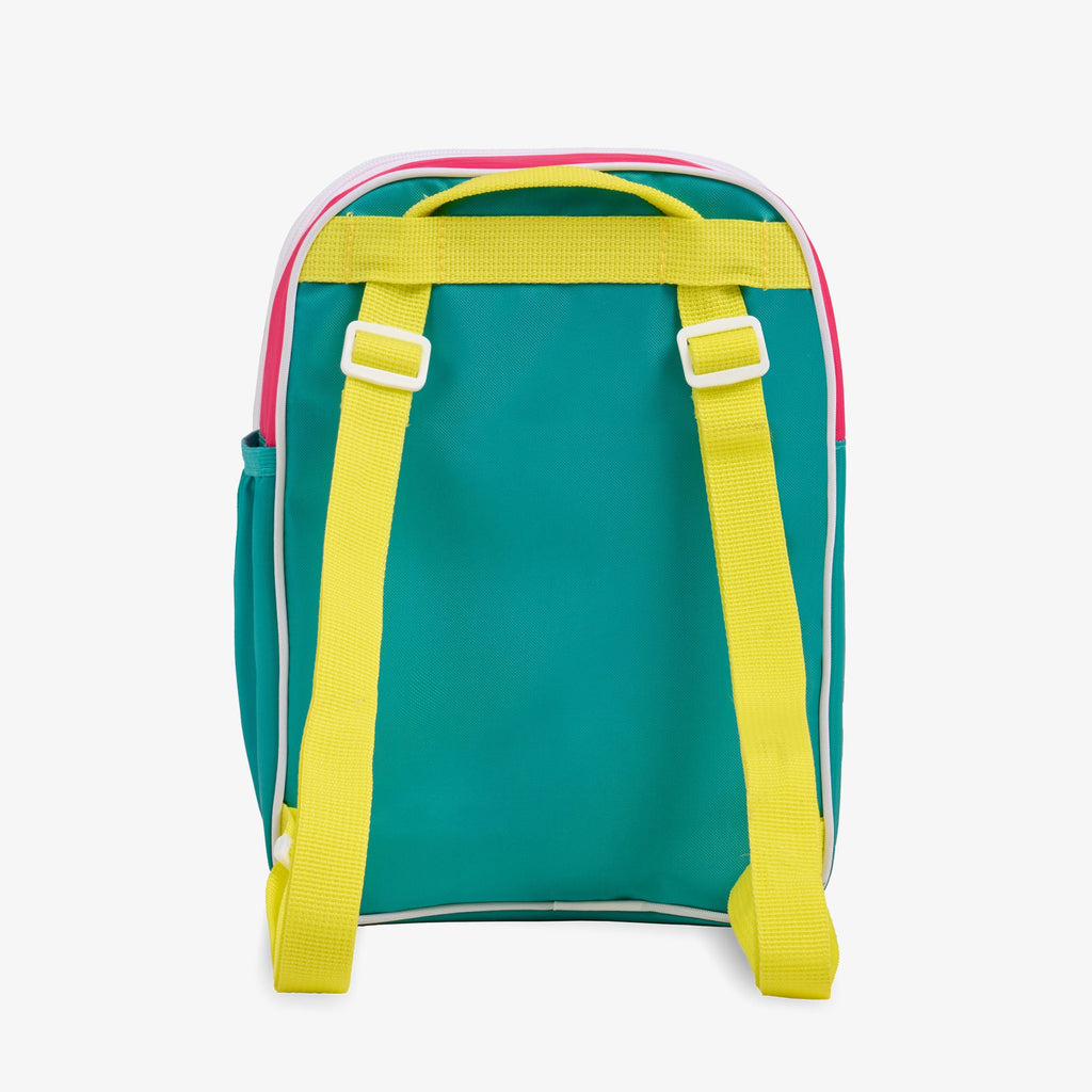 Retro Mini Convertible Backpack E3 - Jade - Back View