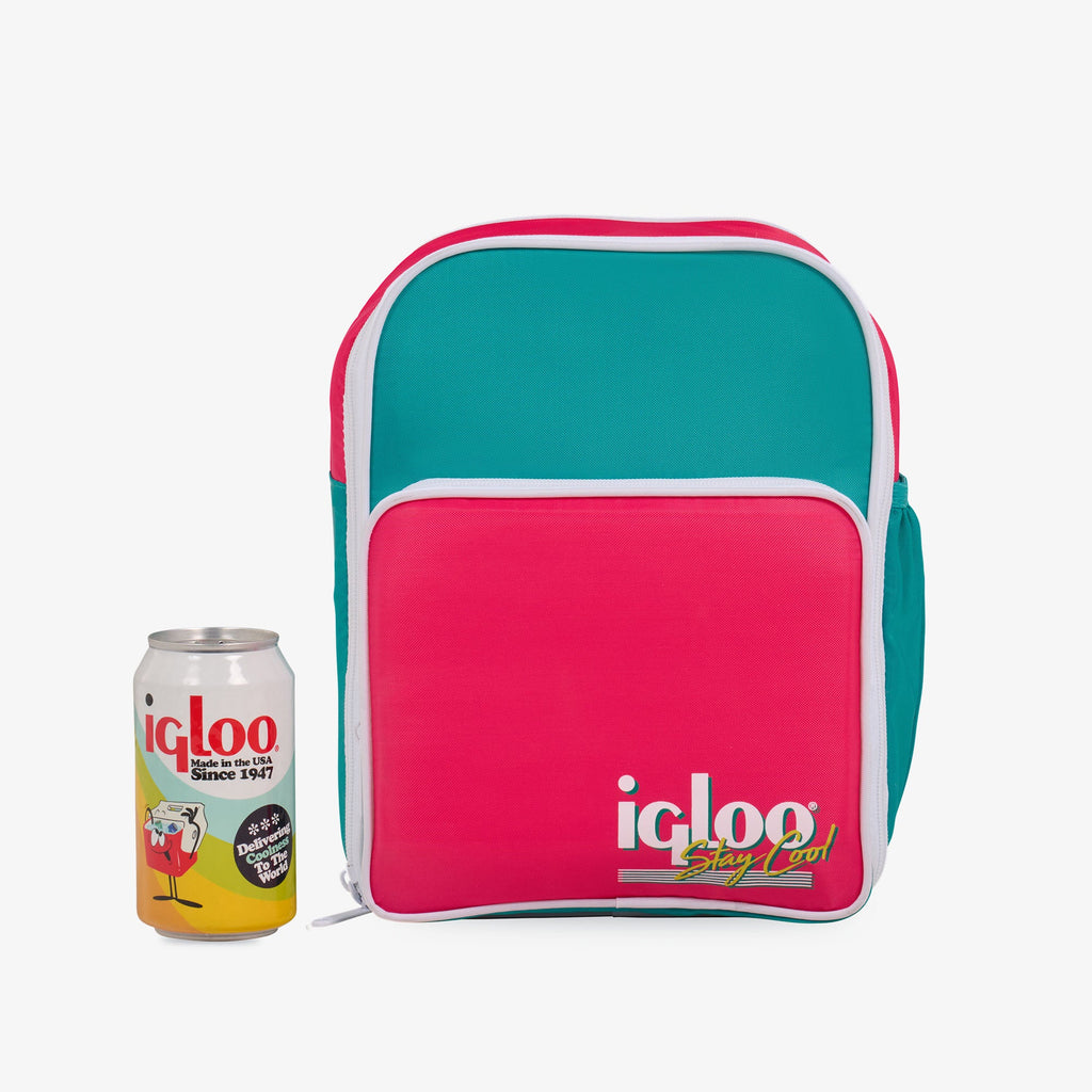 Retro Mini Convertible Backpack E3 - Jade - Size View