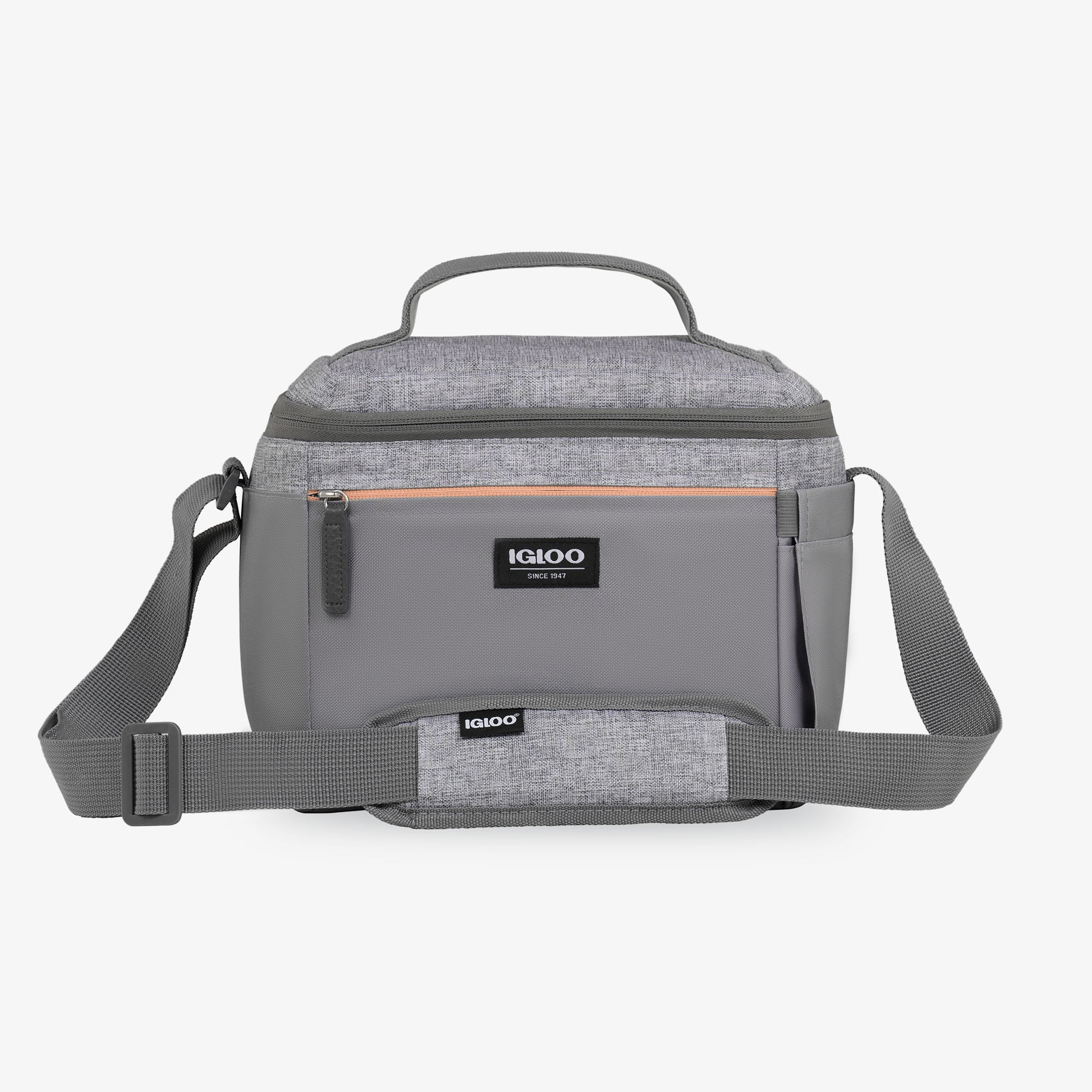 Everyday Lunch Rounded Cube Cooler Bag G2 - Gray - Front View