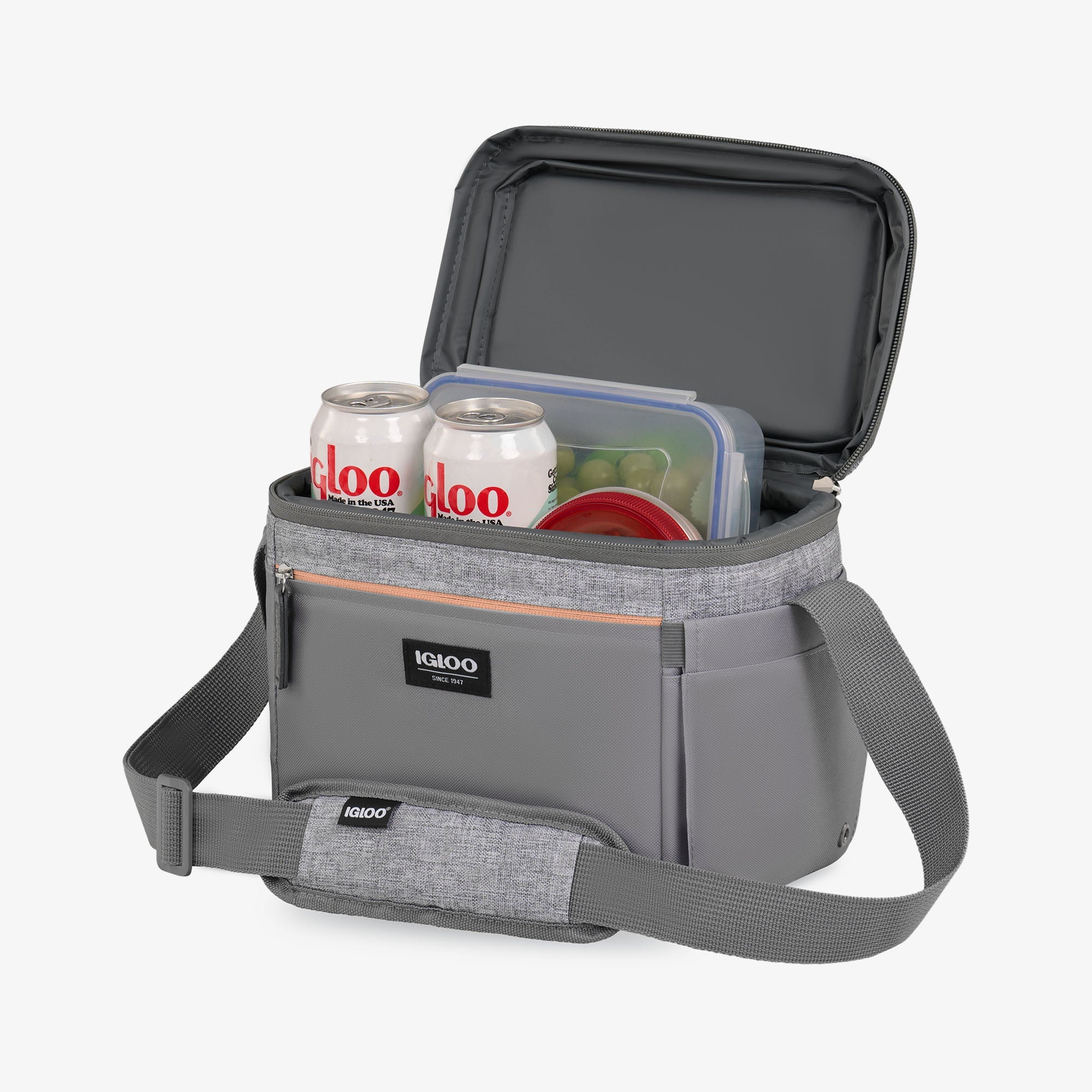 Everyday Lunch Rounded Cube Cooler Bag G2 - Gray - Product View