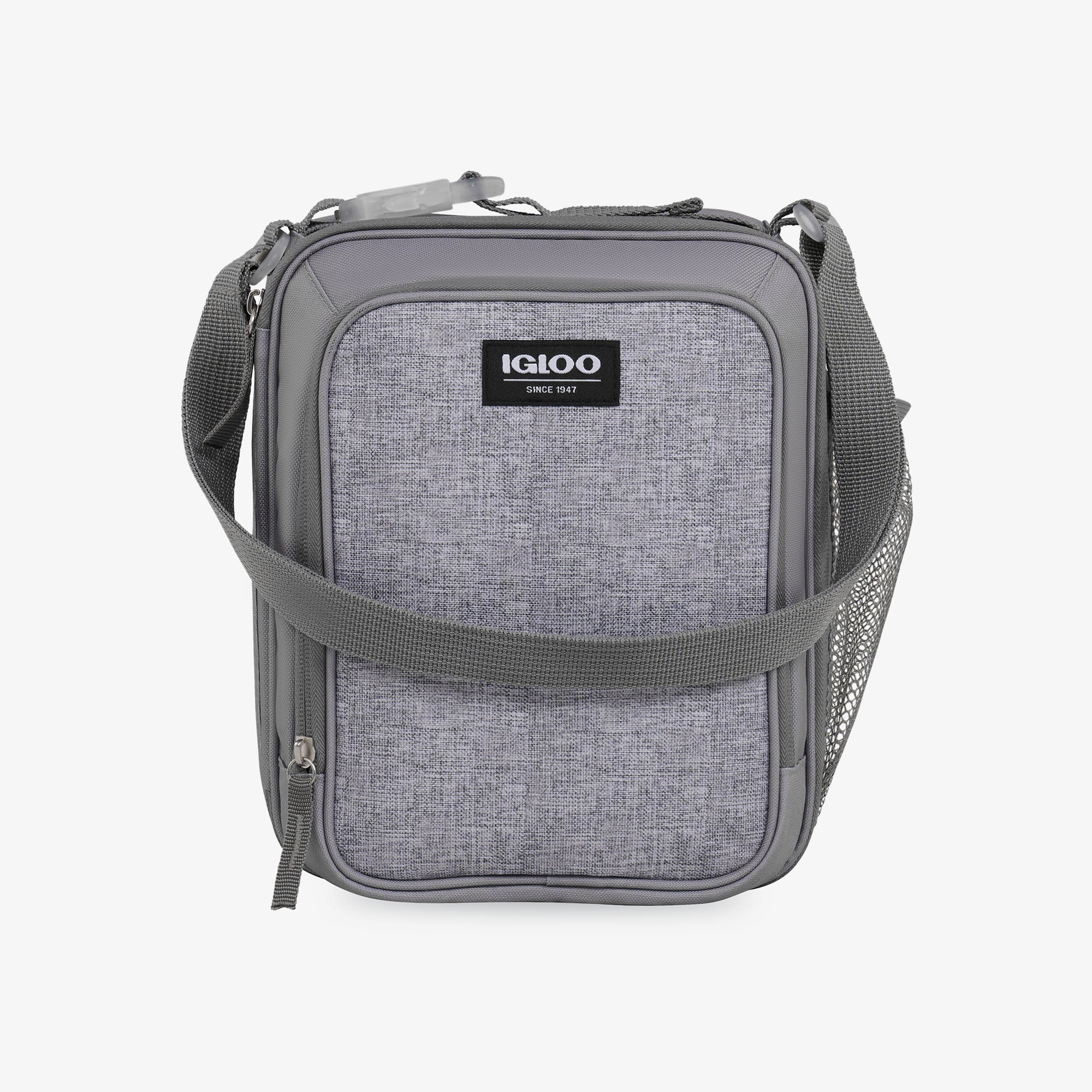 Kids Everyday Lunch Vertical Cooler Bag U3 - Gray - Front View