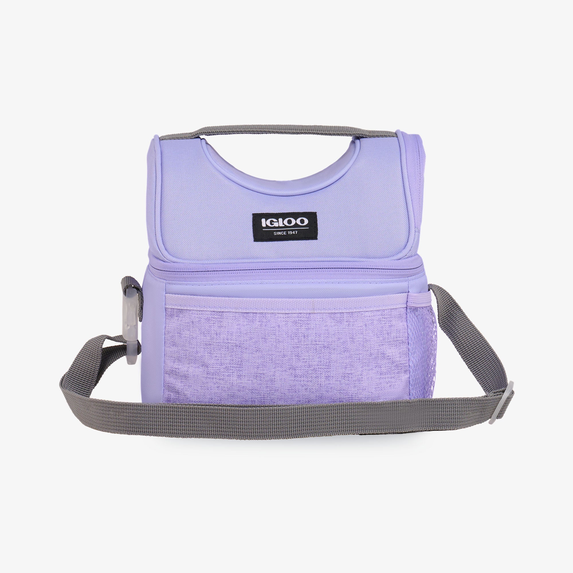 Kids Everyday Lunch Gripper Cooler Bag V5 - Lilac - Front View