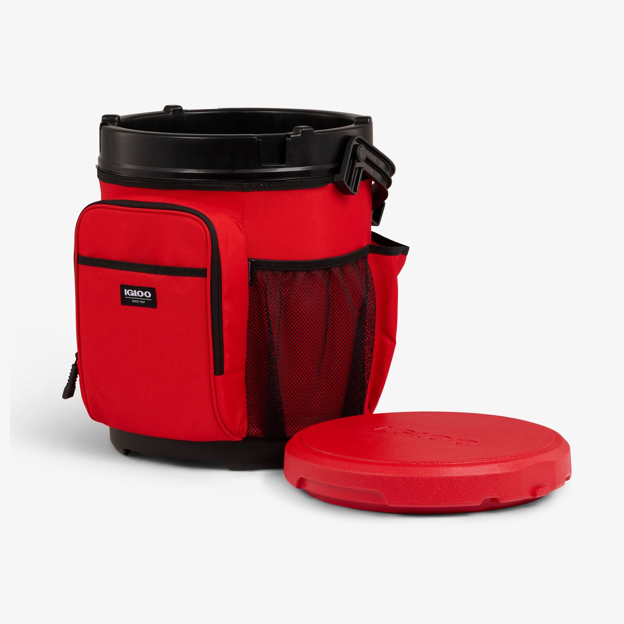 20 Qt Cooler Bucket U7 - Red Heat - Open View
