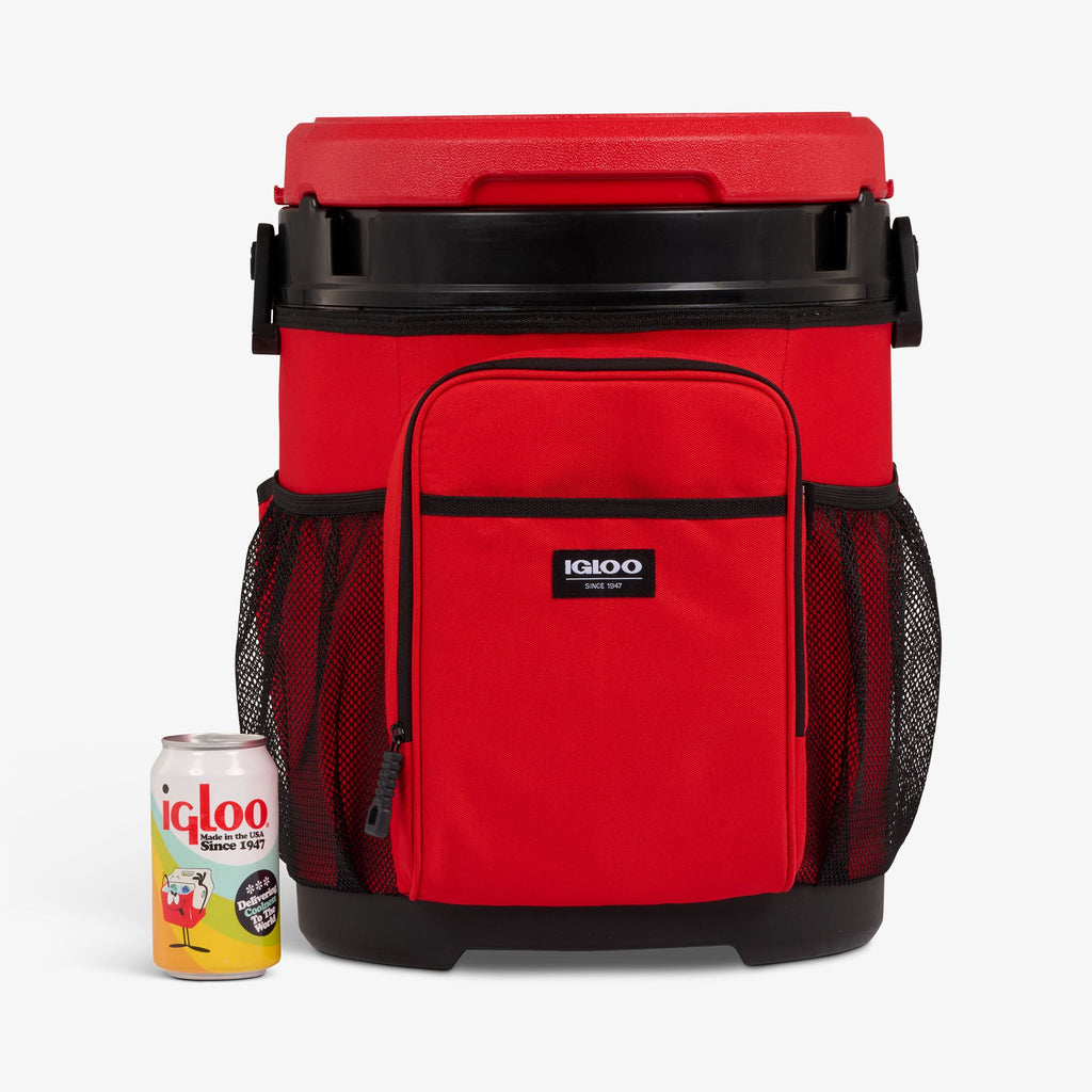 20 Qt Cooler Bucket U7 - Red Heat - Size View