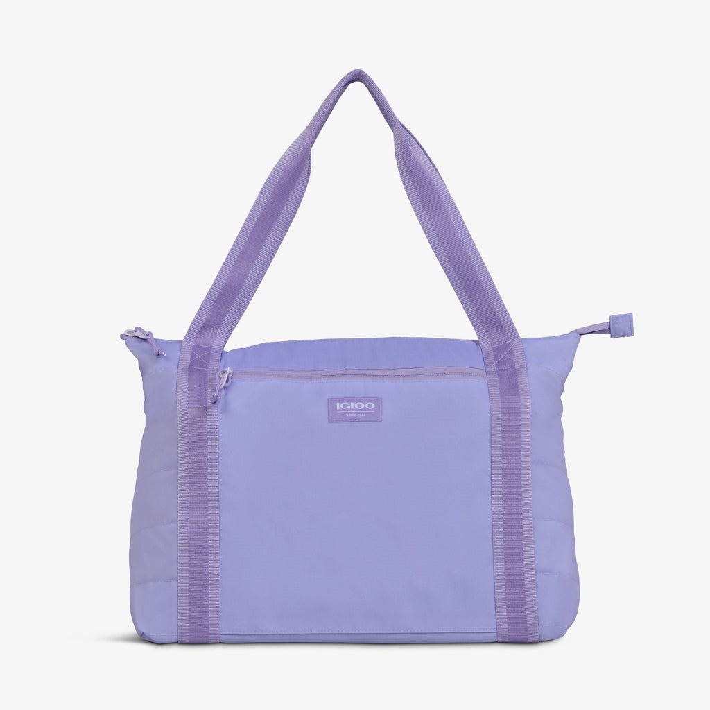 Packable Puffer 20-Can Cooler Bag A8 - Lilac - Product View