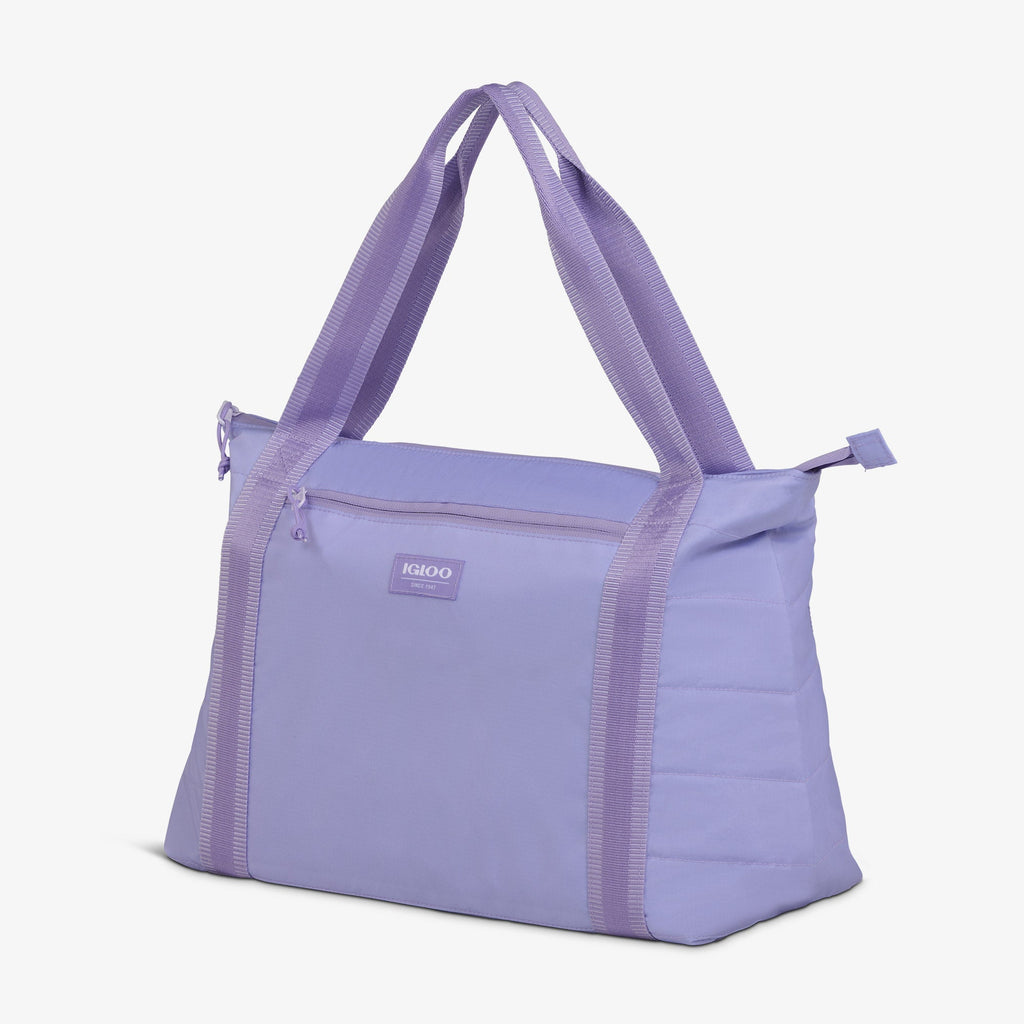 Packable Puffer 20-Can Cooler Bag A8 - Lilac - Product View