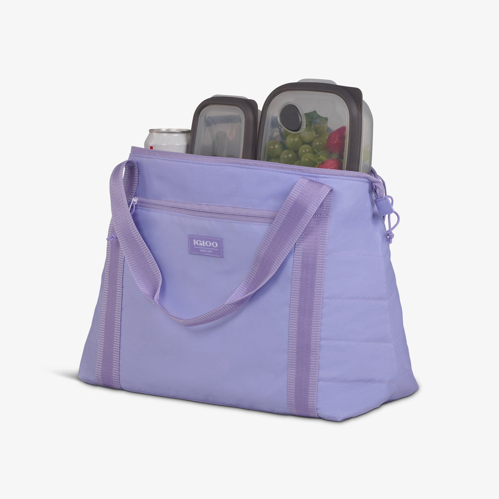 Packable Puffer 20-Can Cooler Bag A8 - Lilac - Product View