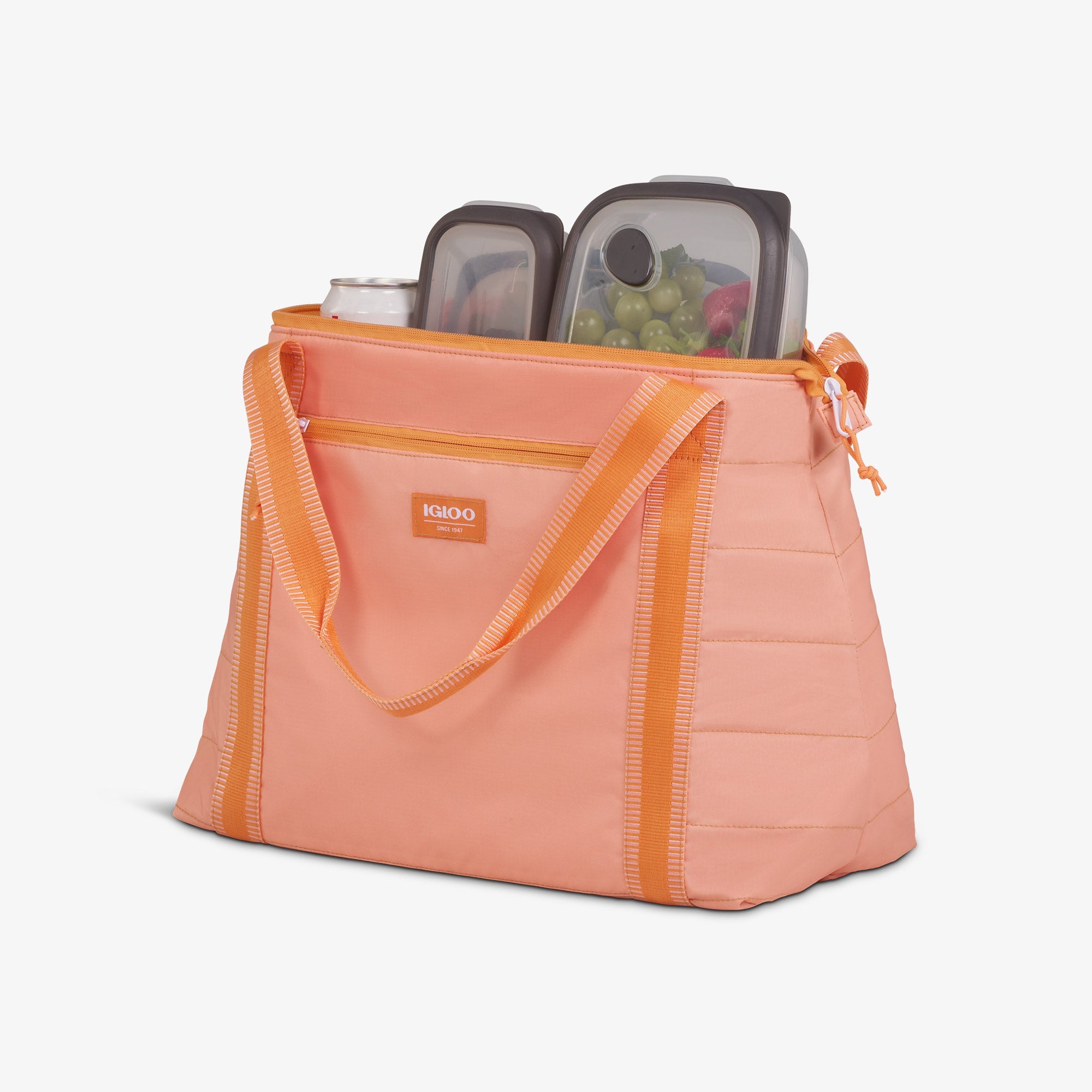 Packable Puffer 20-Can Cooler Bag A8 - Apricot - Product View