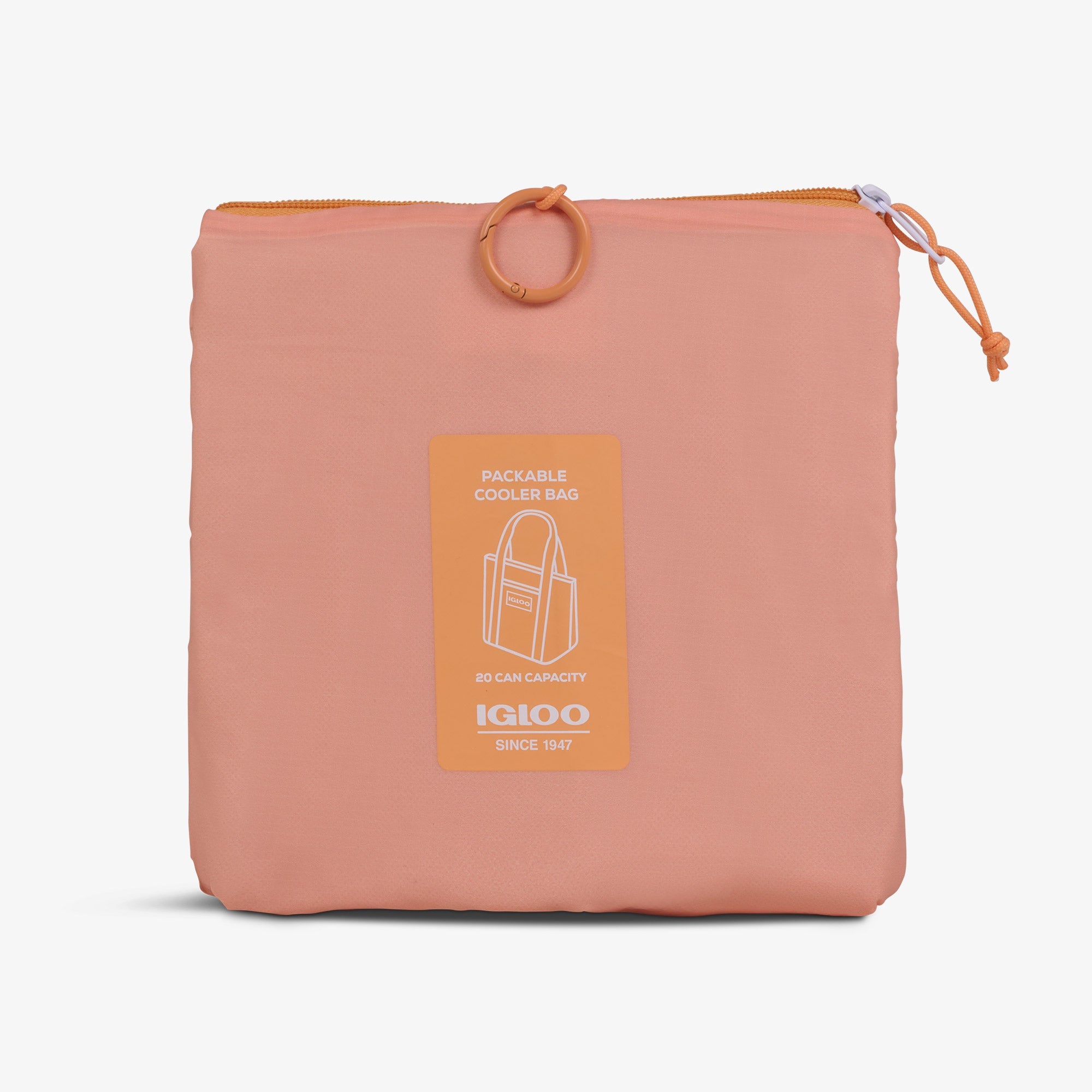 Packable Puffer 20-Can Cooler Bag A8 - Apricot - Product View