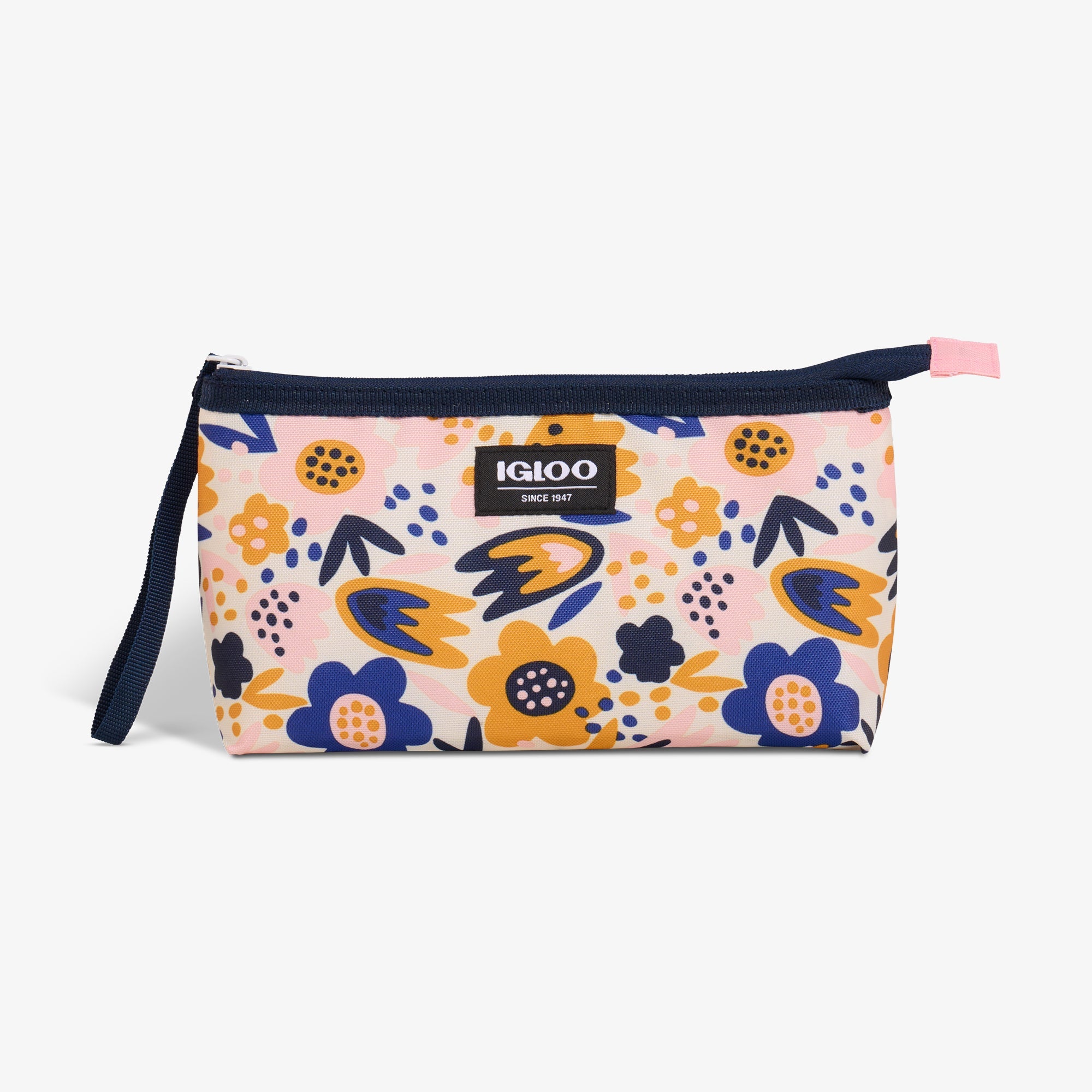 Kids Lunch Snack Bag T4 - Floral - Front View