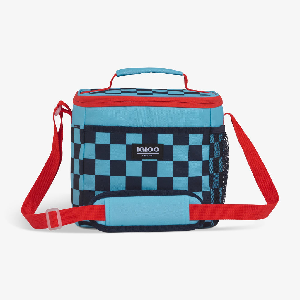 Kids Square Lunch Bag E2 - Checkers - Front View