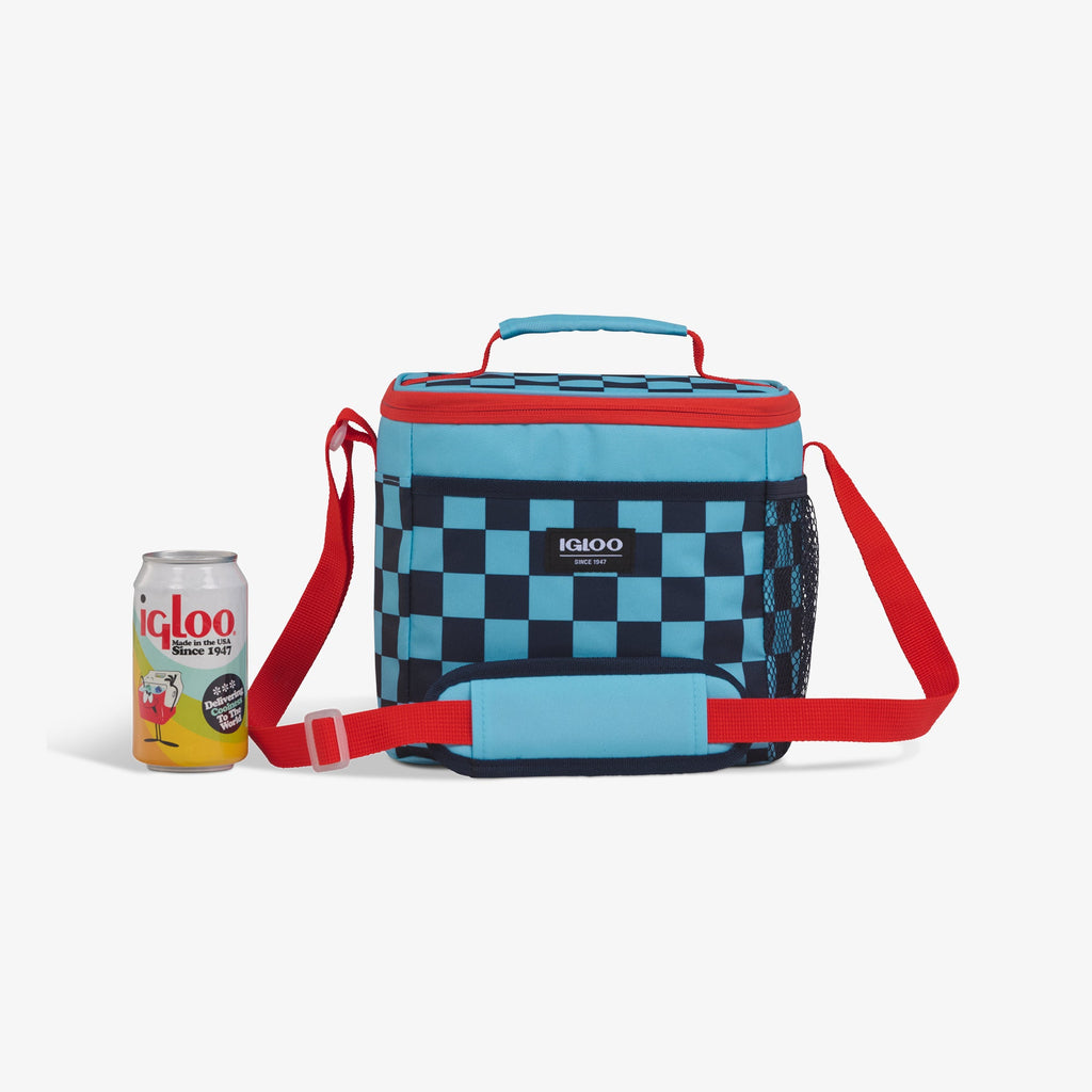 Kids Square Lunch Bag E2 - Checkers - Size View