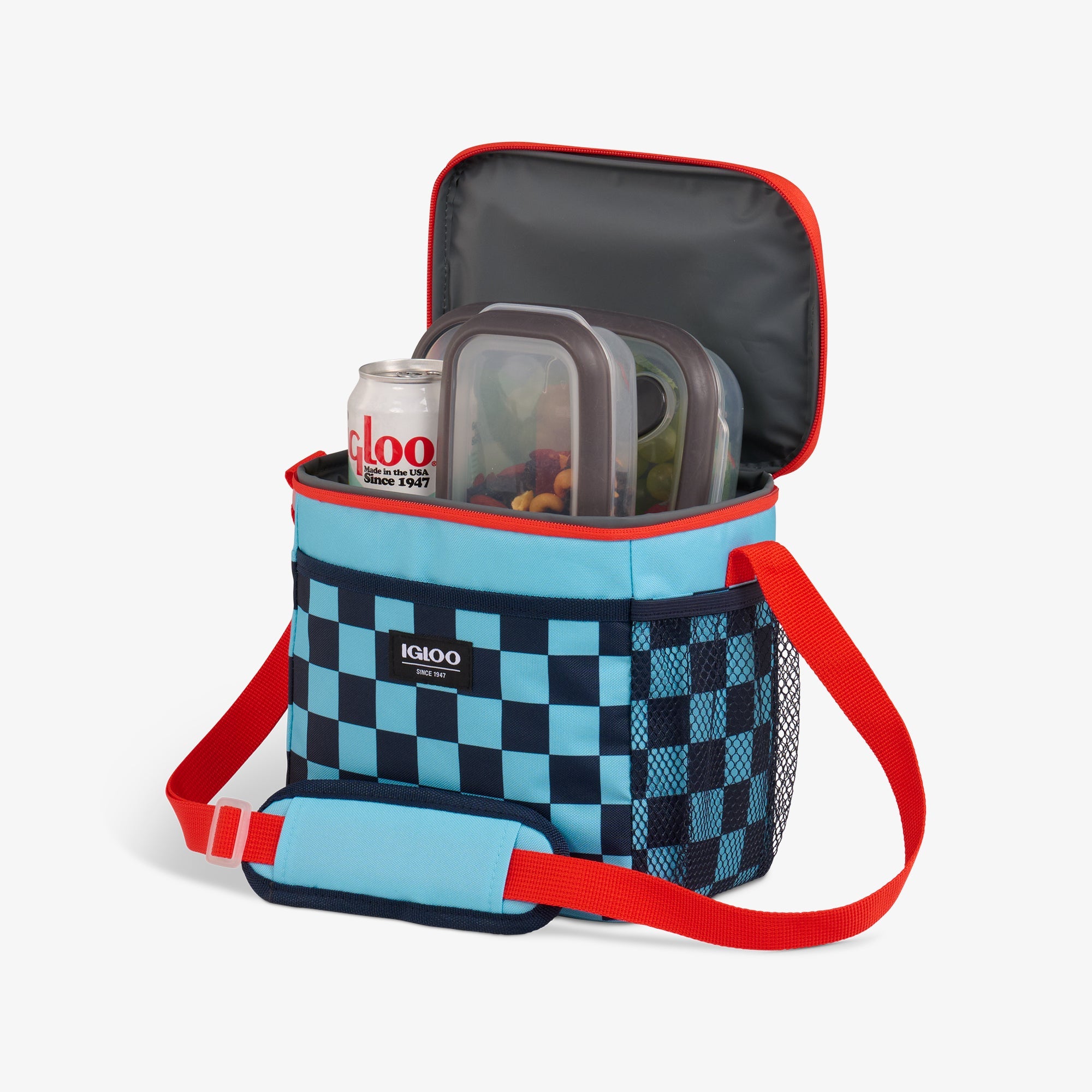 Kids Square Lunch Bag E2 - Checkers - Product View