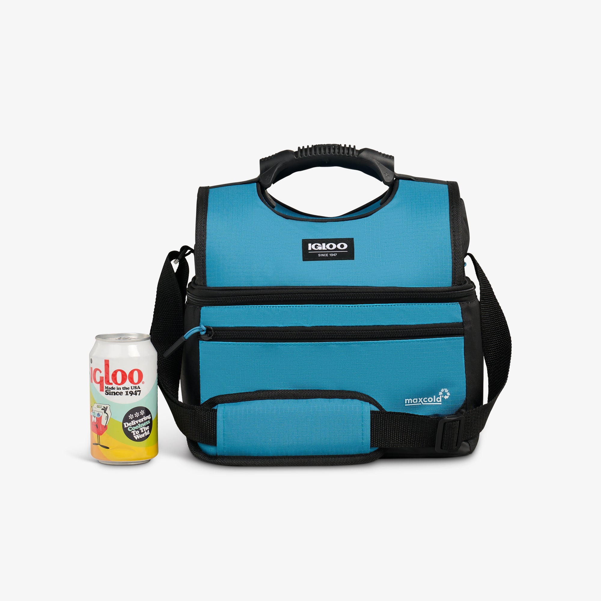 Latitude Gripper 16-Can Cooler Bag P2 - Modern Blue - Size View